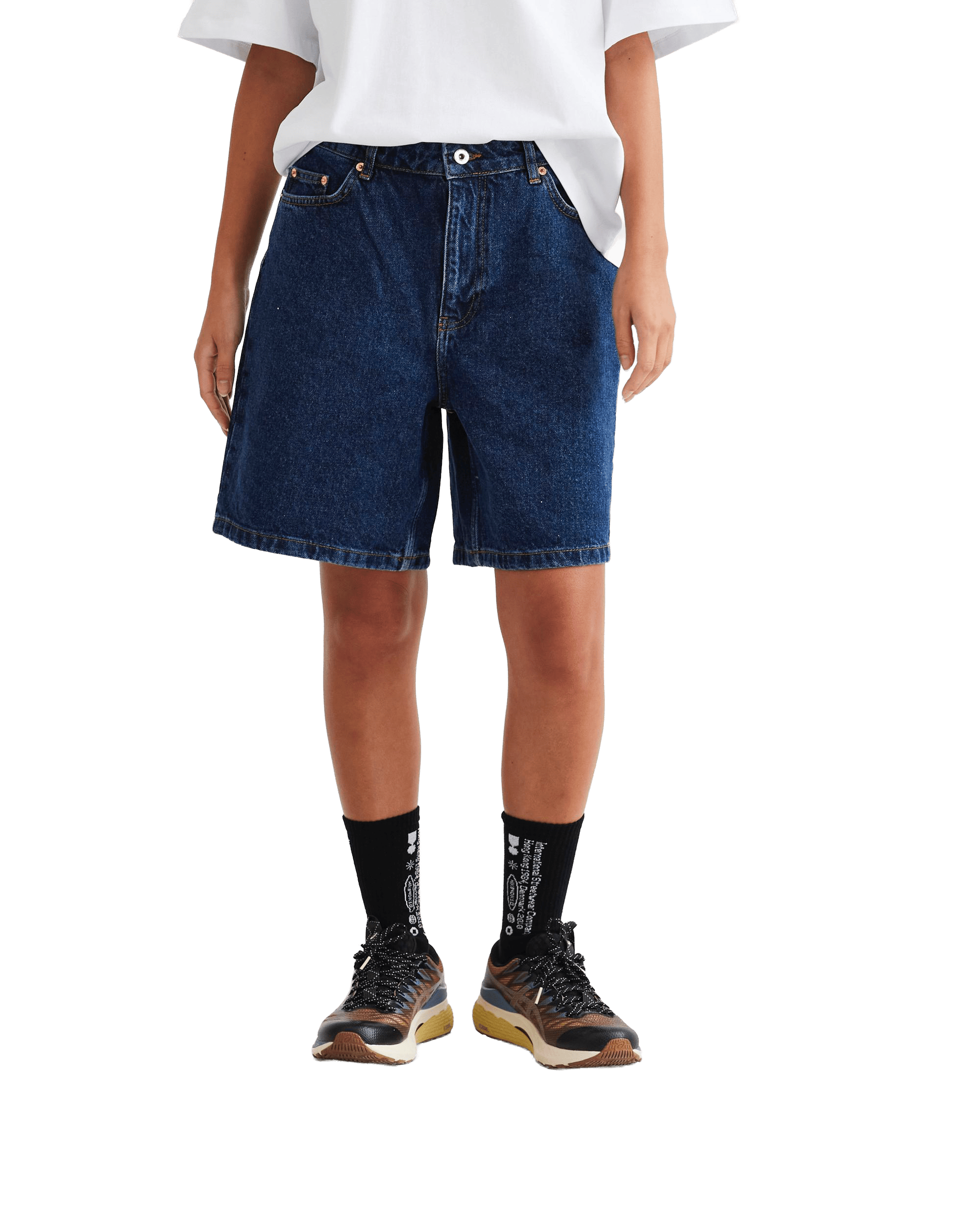 Woodbird Female WBMaggie 90s Rinse Shorts 90s Blue