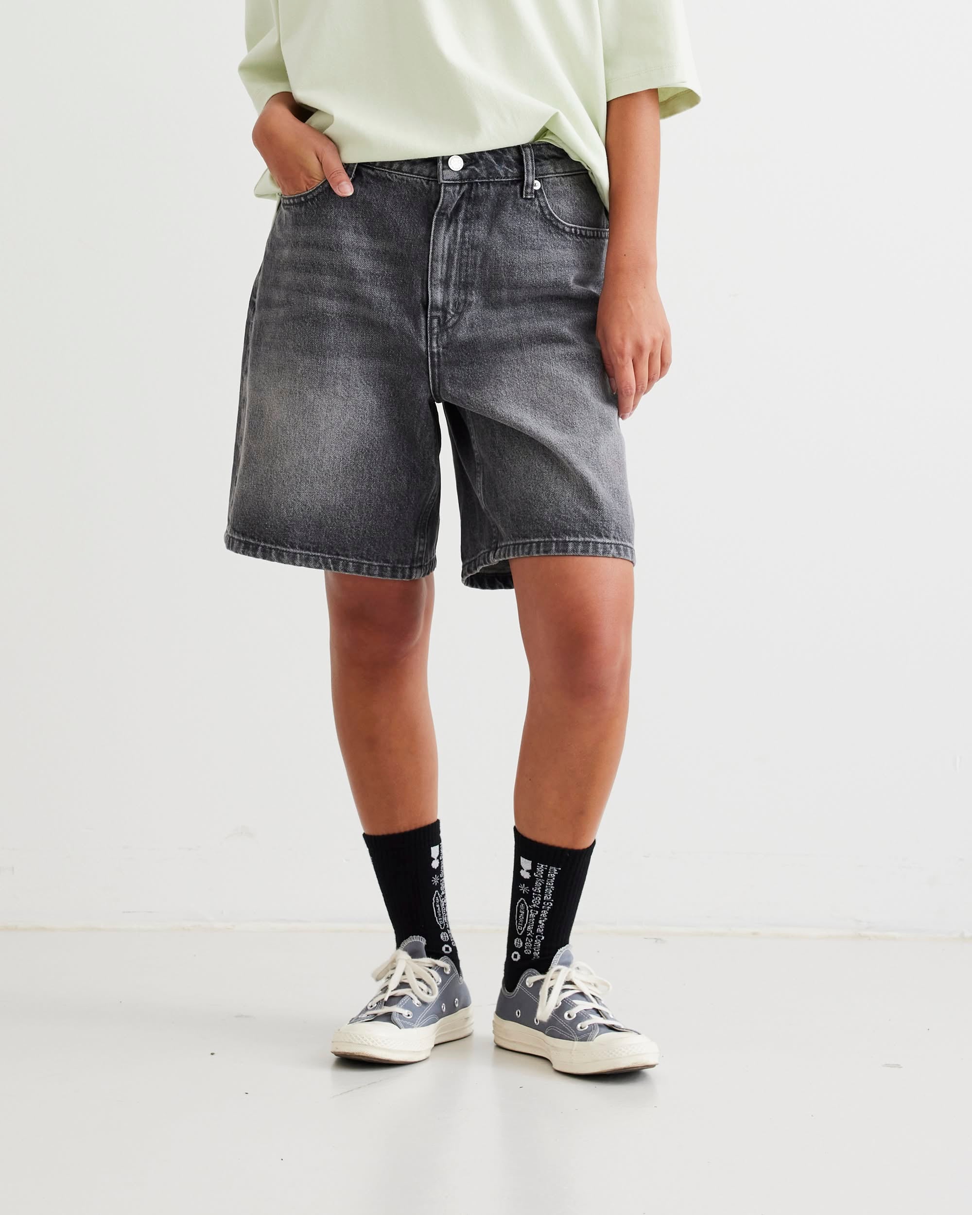 Woodbird Female WBMaggie Eclipse Shorts Shorts Grey-Black