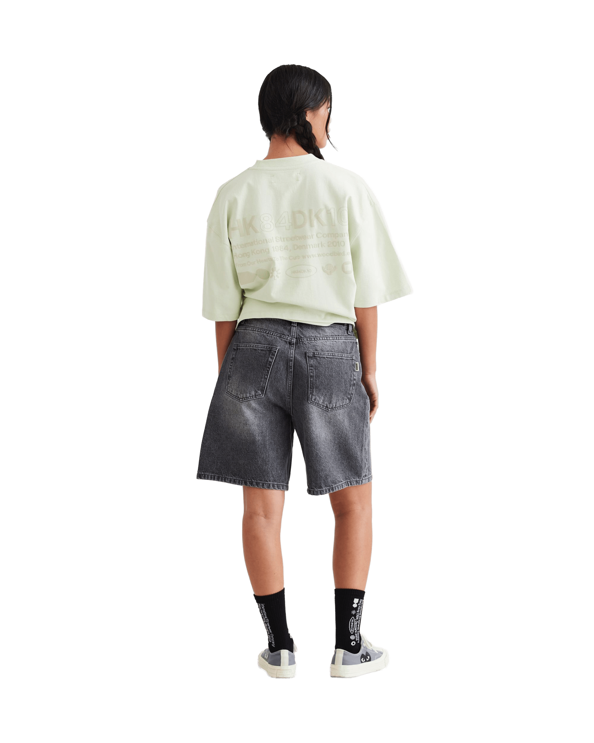 Woodbird Female WBMaggie Eclipse Shorts Shorts Grey-Black