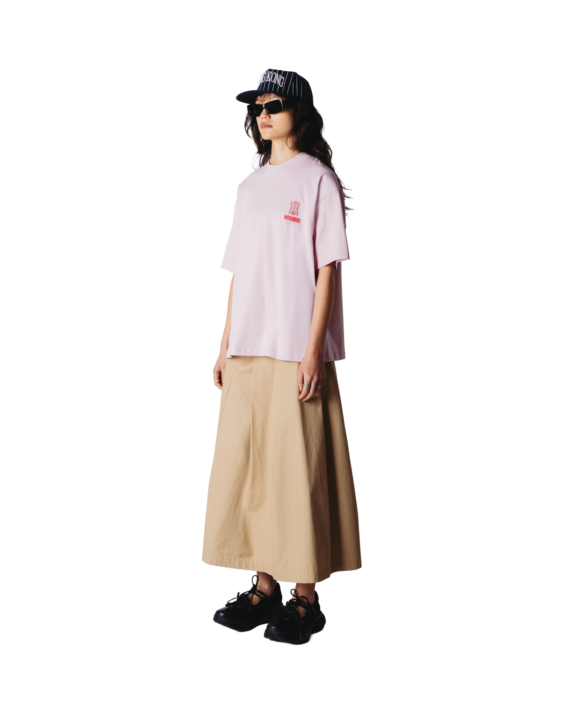 Woodbird Female WBMia Pleat Twill Skirt Skirts Sand