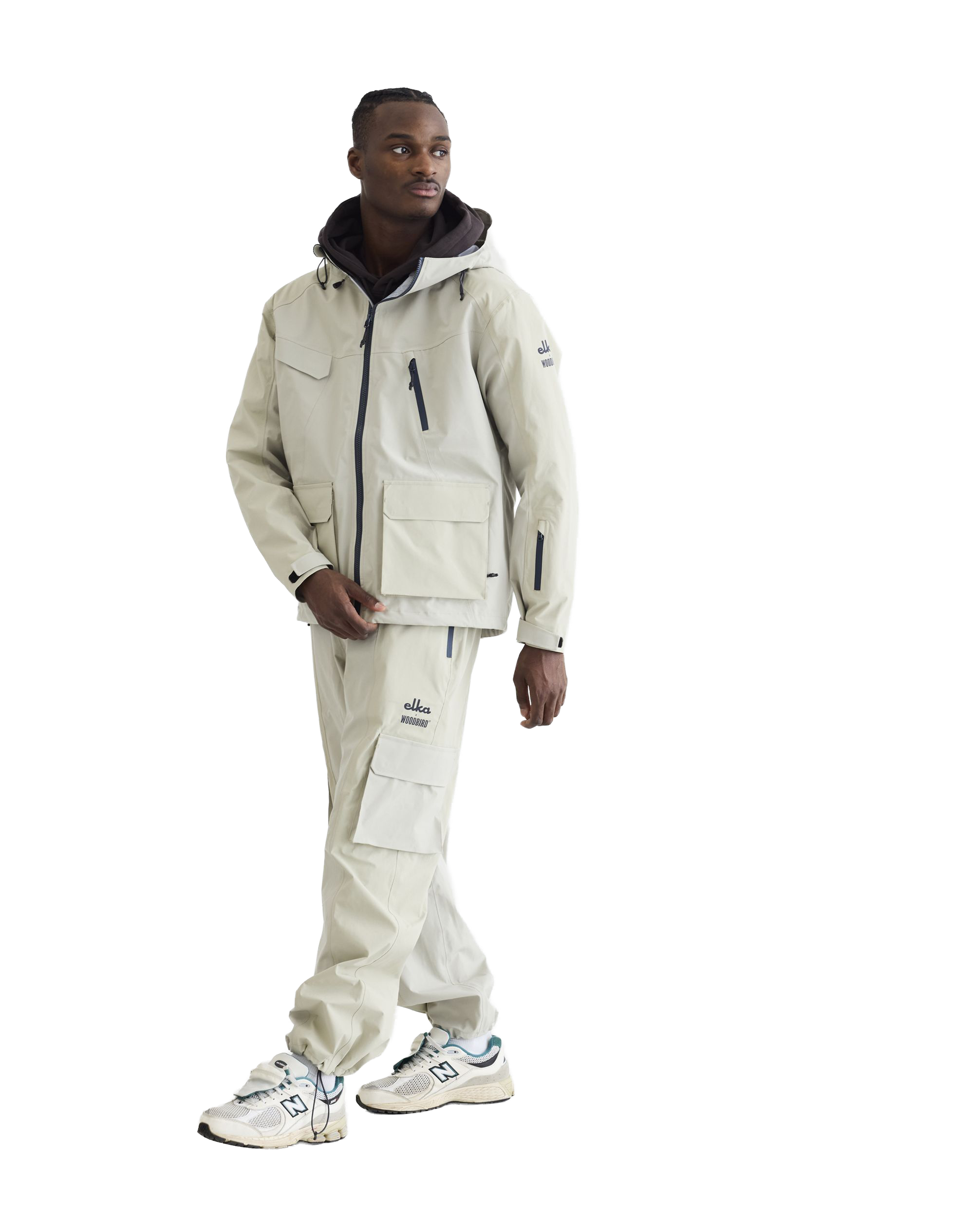 Woodbird WBMizo Elka Shell Jacket Outerwear Stone