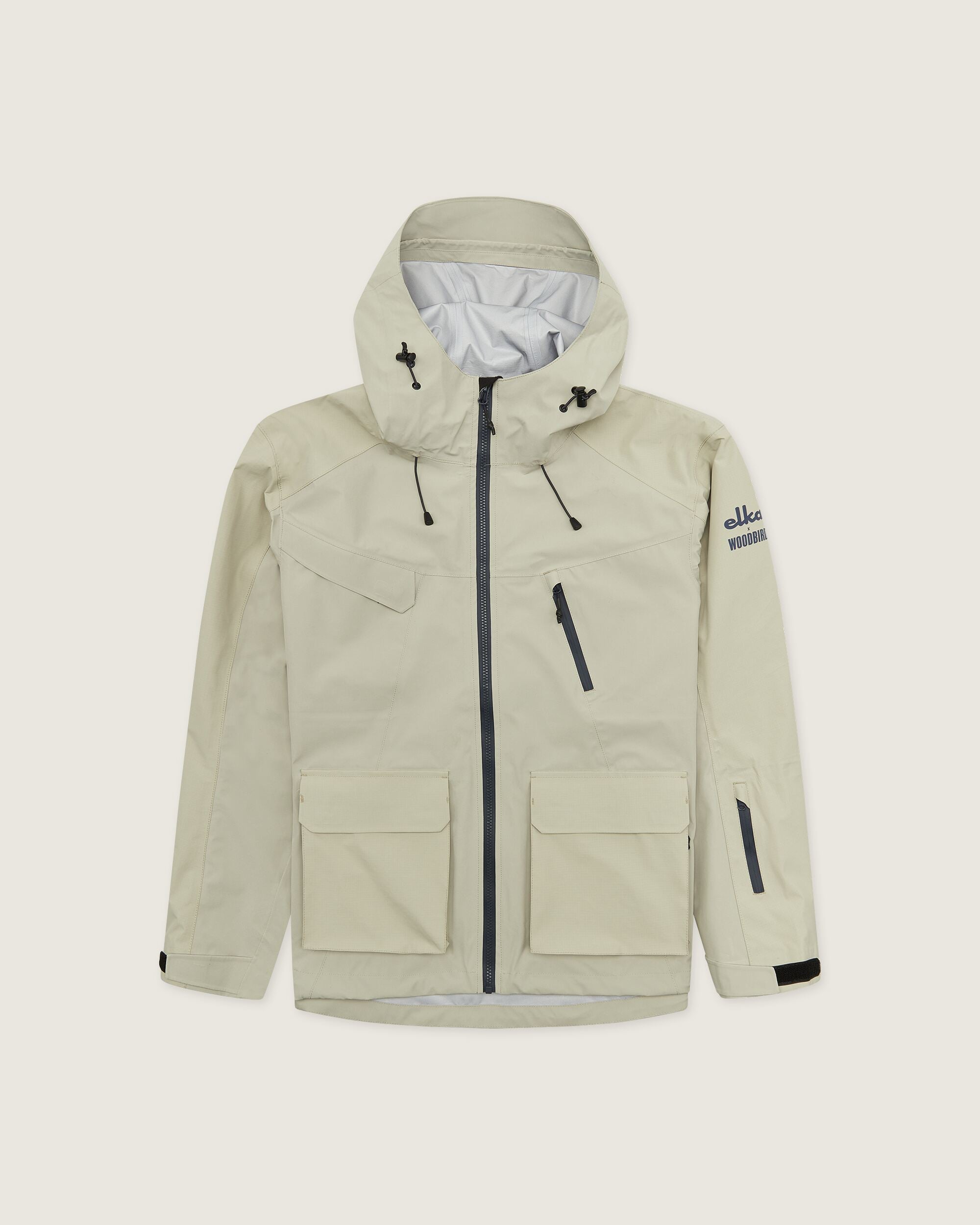 Woodbird WBMizo Elka Shell Jacket Outerwear Stone