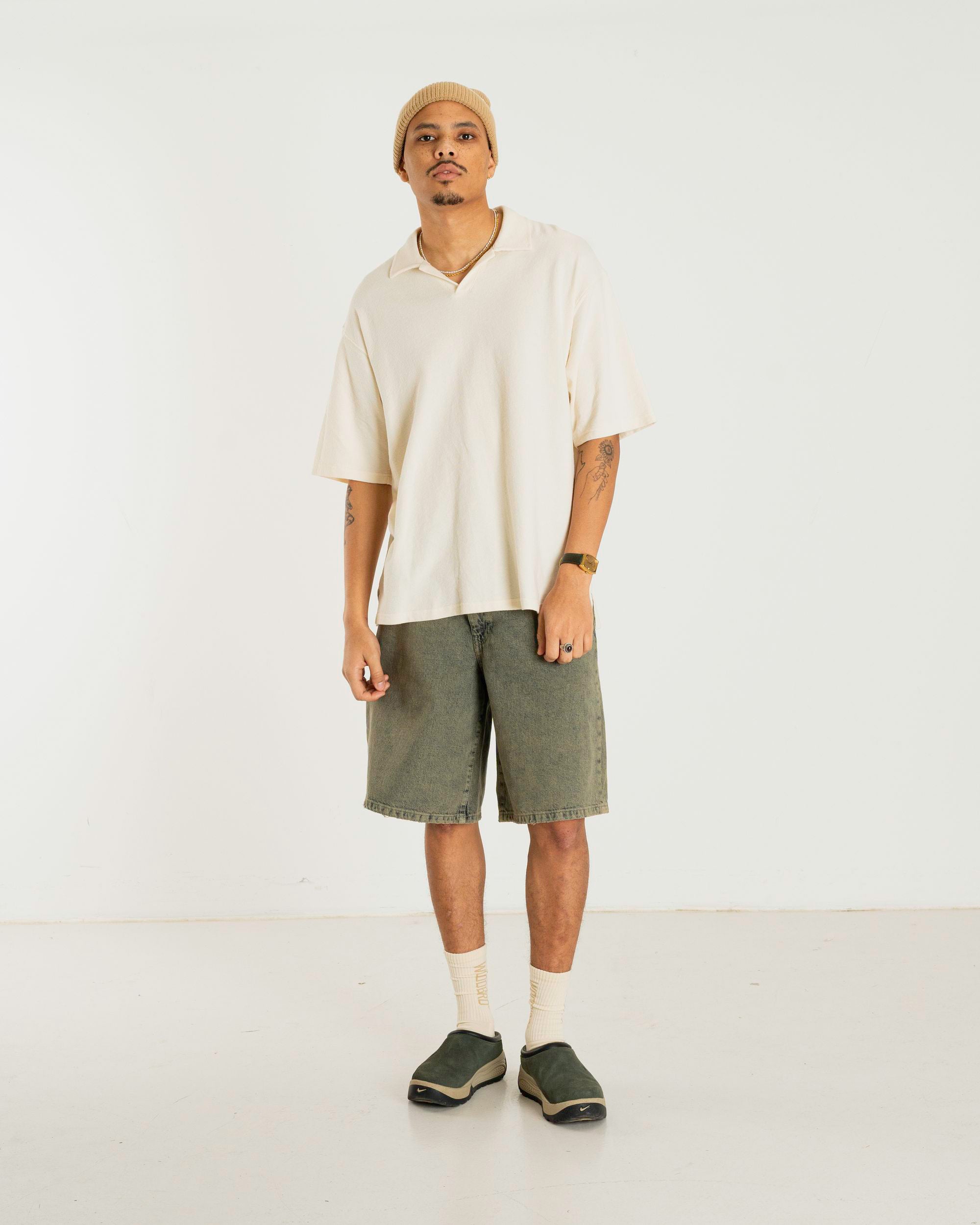 Woodbird WBMoul Terry Polo Shirts Off White