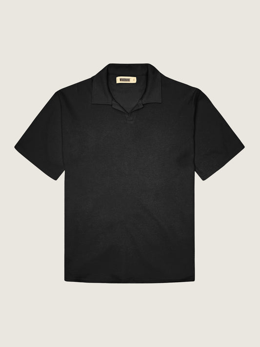 Woodbird WBMoul Terry Polo T-Shirts Black