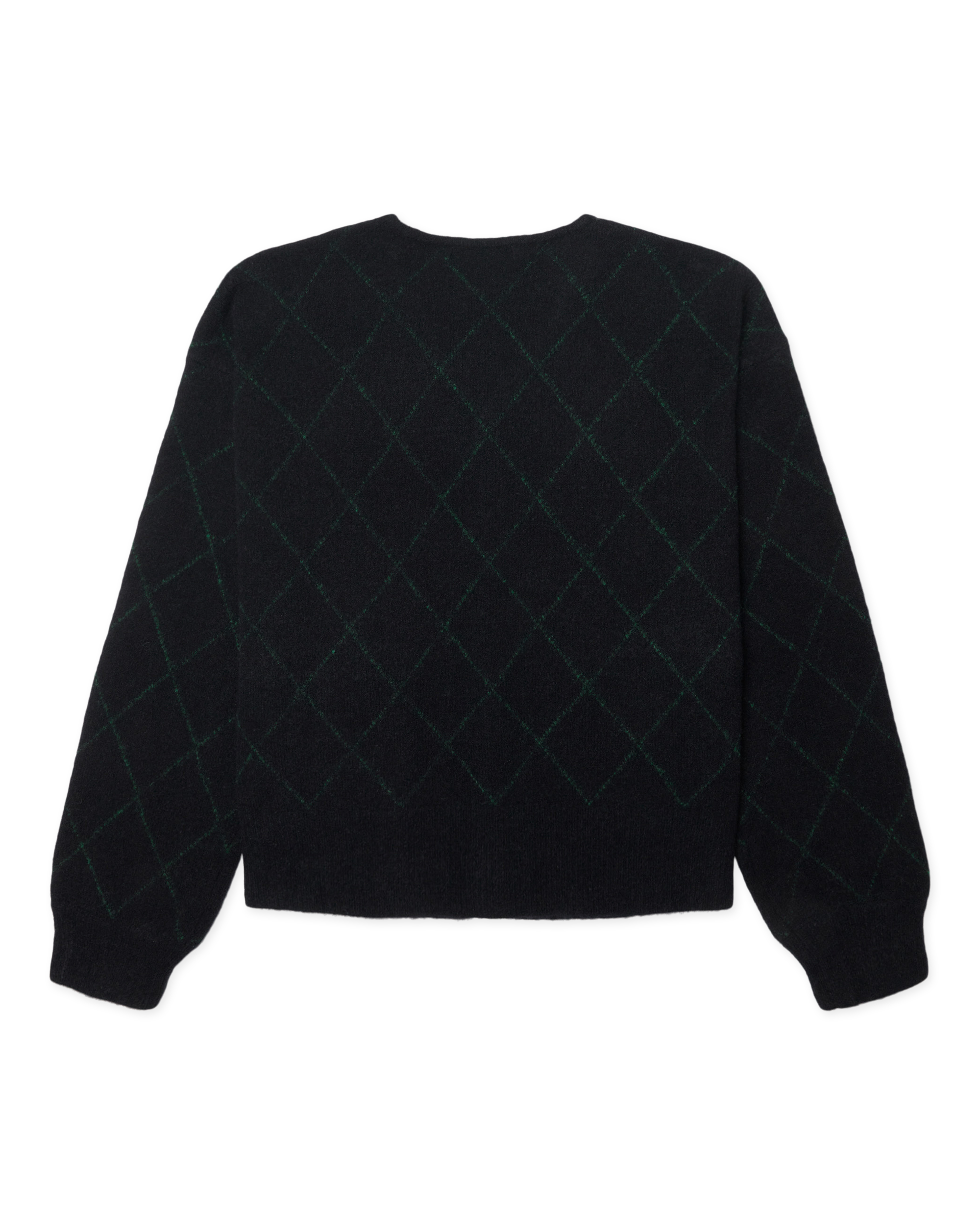 Woodbird WBOni Check Cardigan Knits Navy