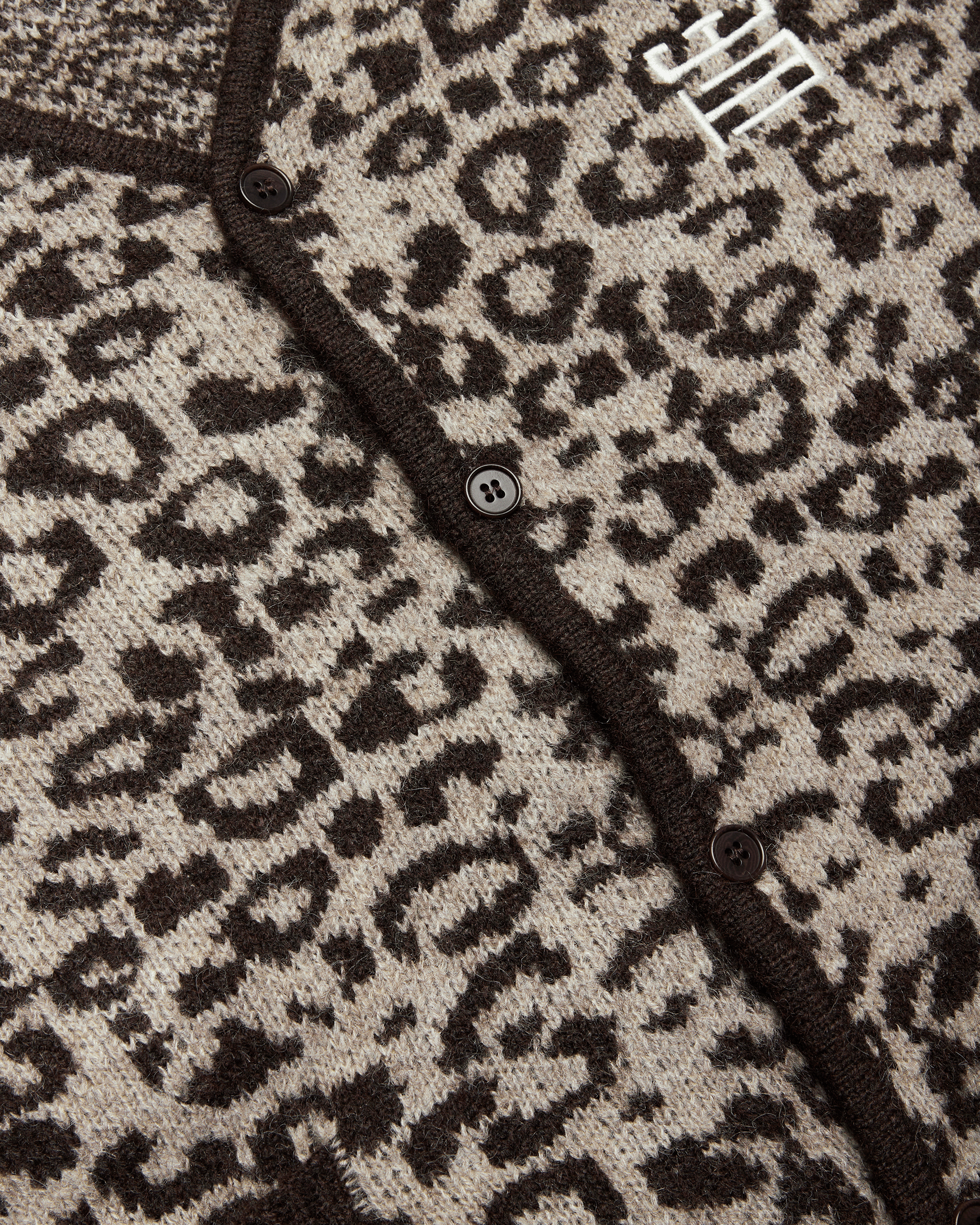 Woodbird WBOni Leo Cardigan Knits Sand-Fudge