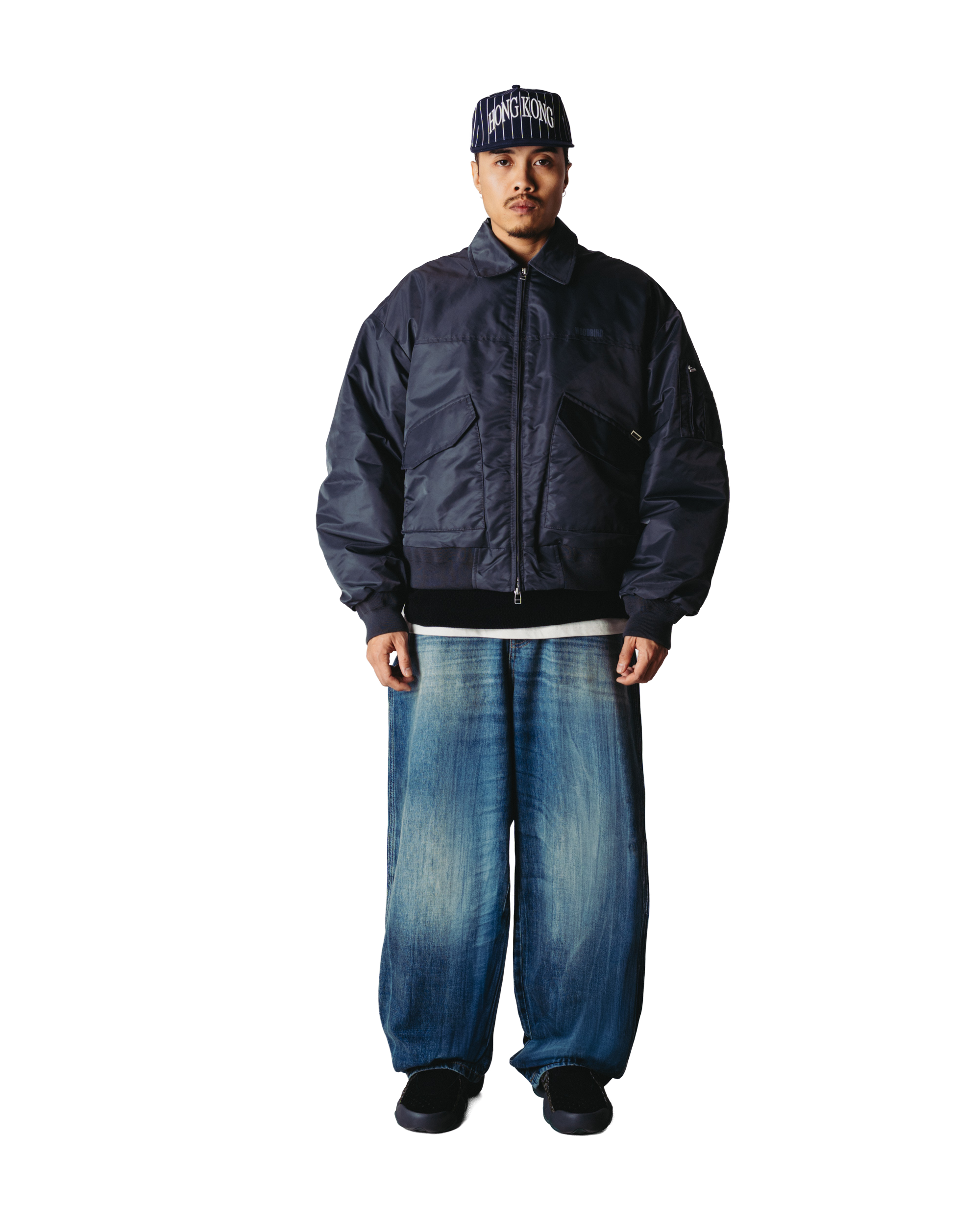 Woodbird WBOsamu Bomber Jacket Outerwear Antra Grey