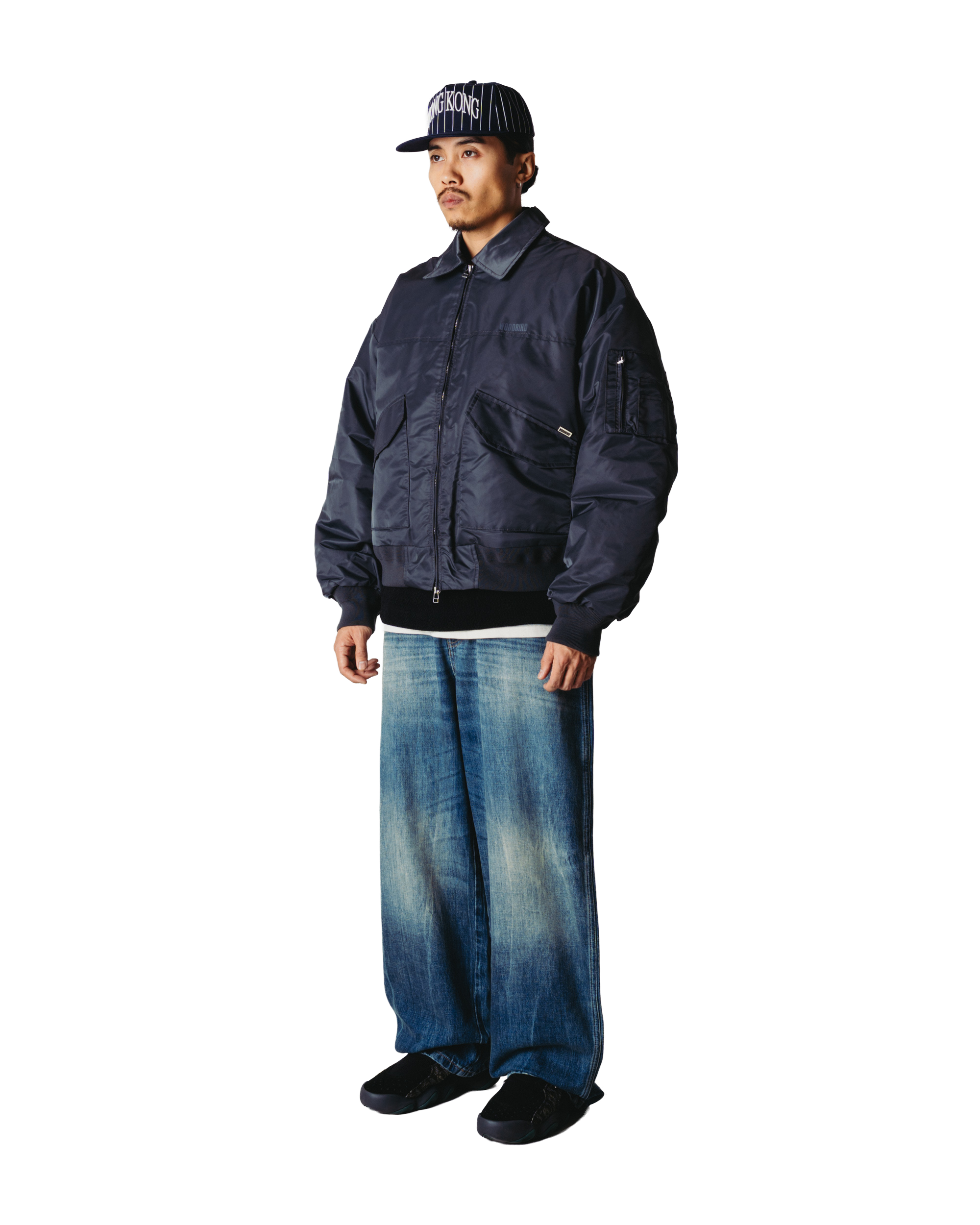 Woodbird WBOsamu Bomber Jacket Outerwear Antra Grey