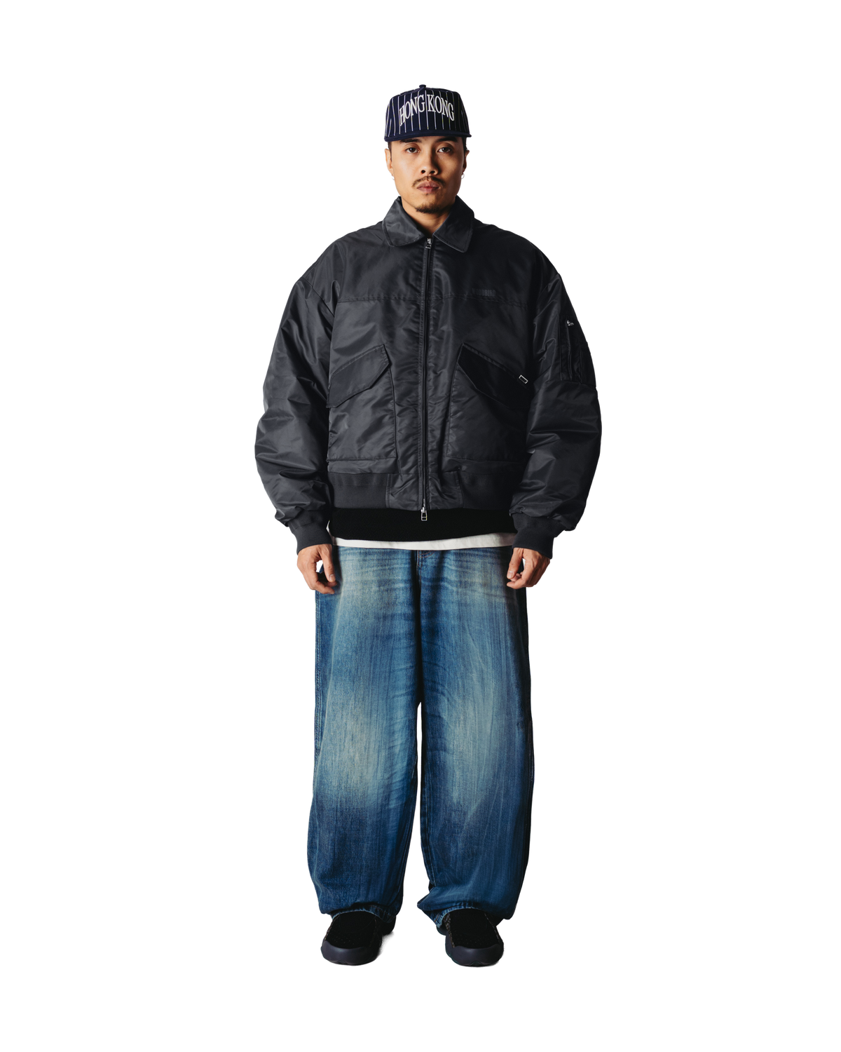 Woodbird WBOsamu Bomber Jacket Outerwear Antra Grey