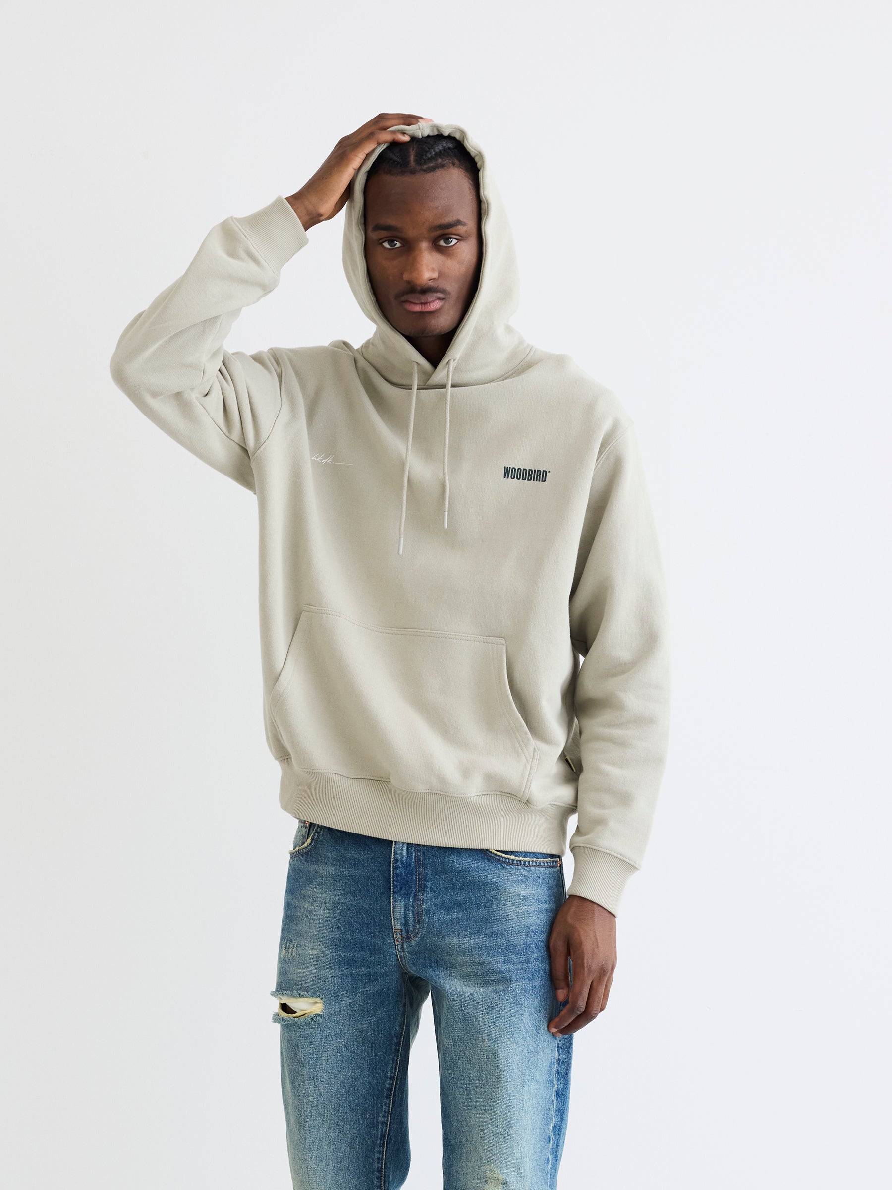 Woodbird WBPacs 8410 Hoodie Sweats Stone