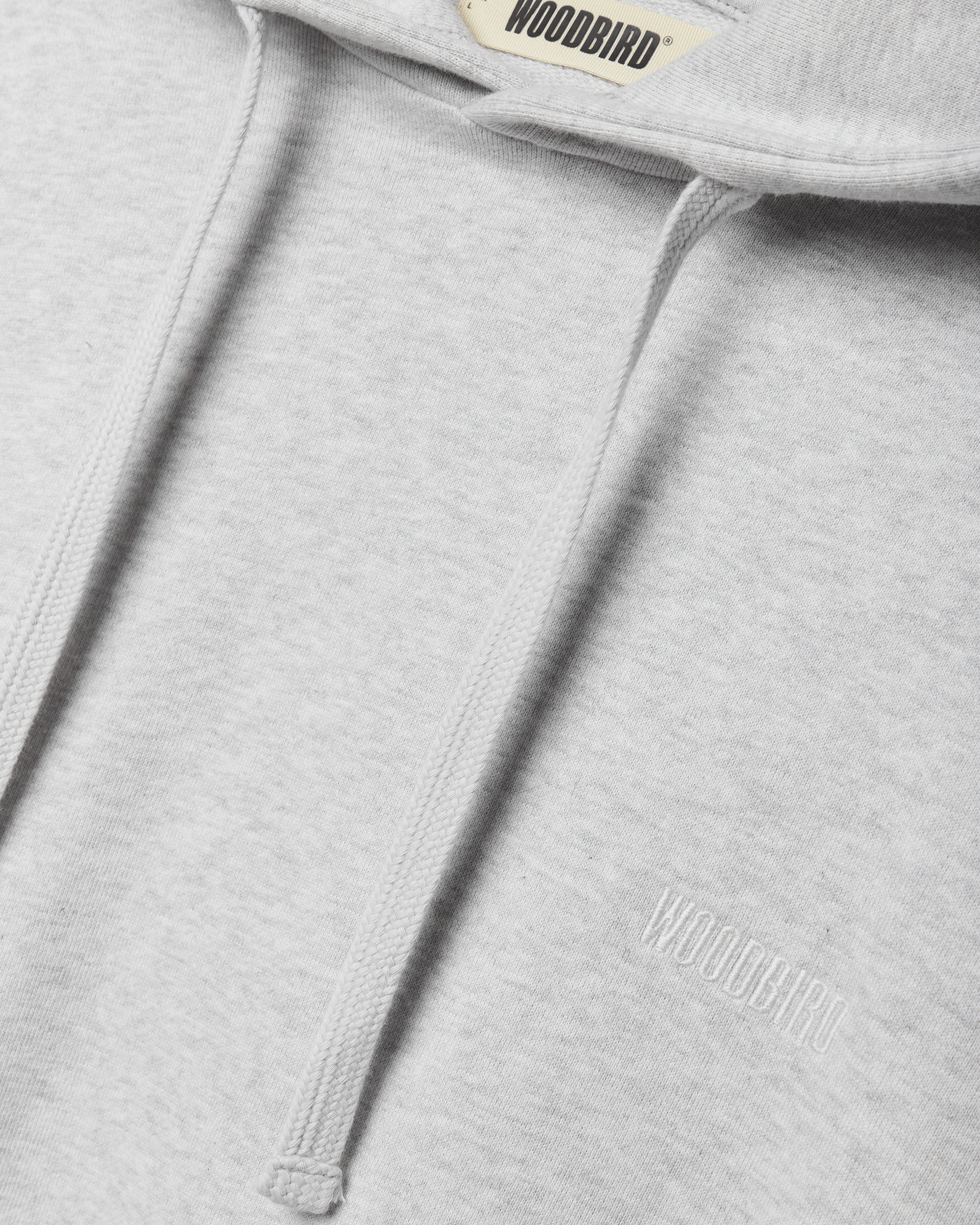 Woodbird WBPacs Base Hoodie Sweats Grey Melange