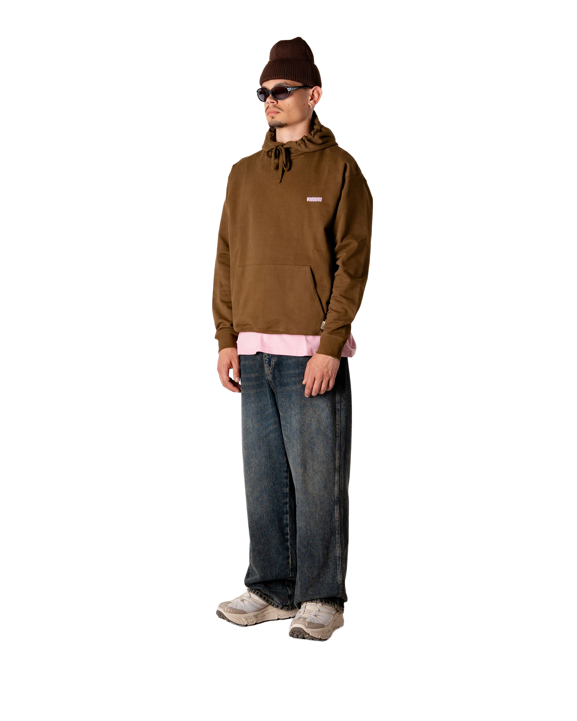 Woodbird WBPacs Founded Hoodie Sweats Dark Brown