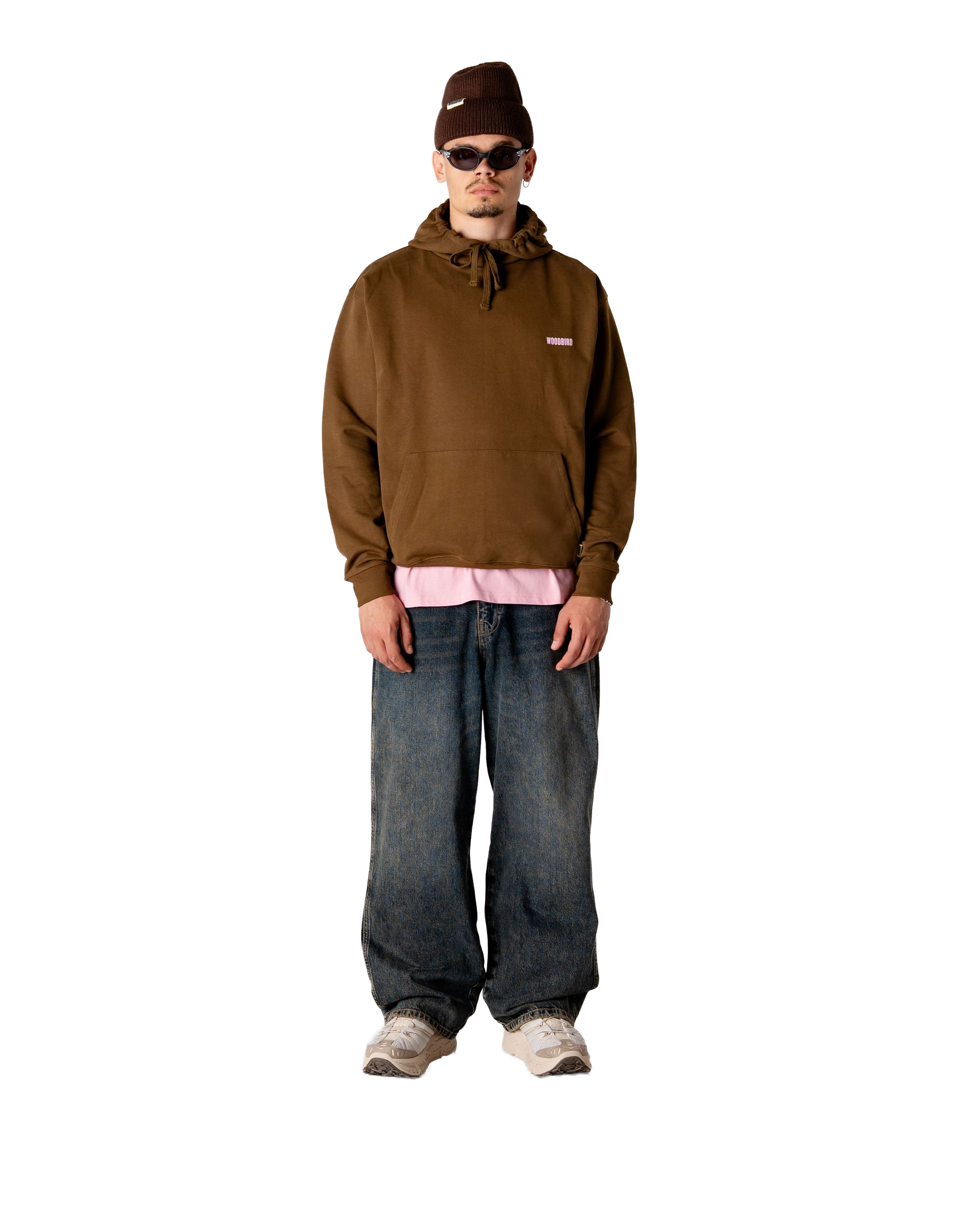 Woodbird WBPacs Founded Hoodie Sweats Dark Brown