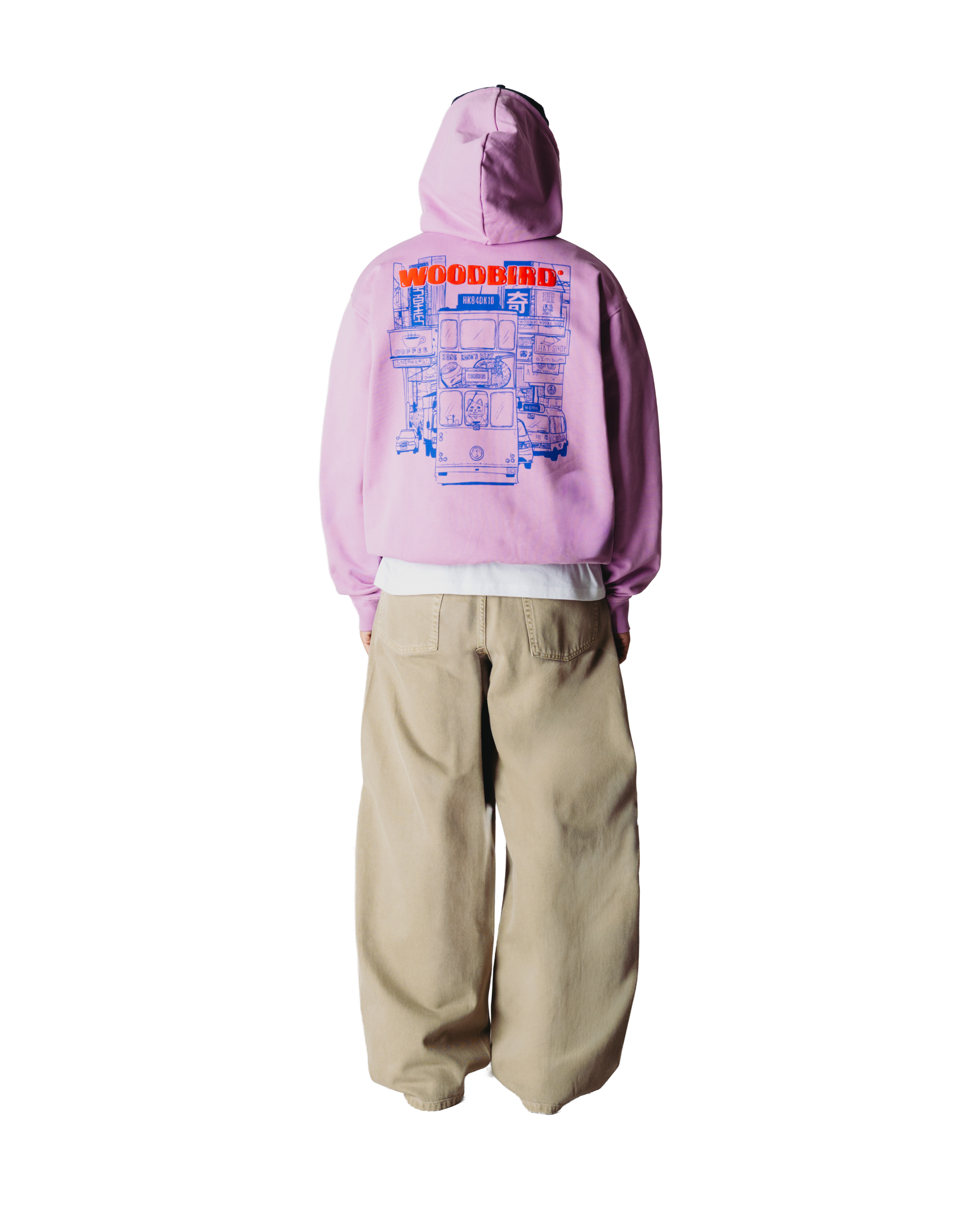 Woodbird WBPacs Tram Hoodie Sweats Dusty Violet
