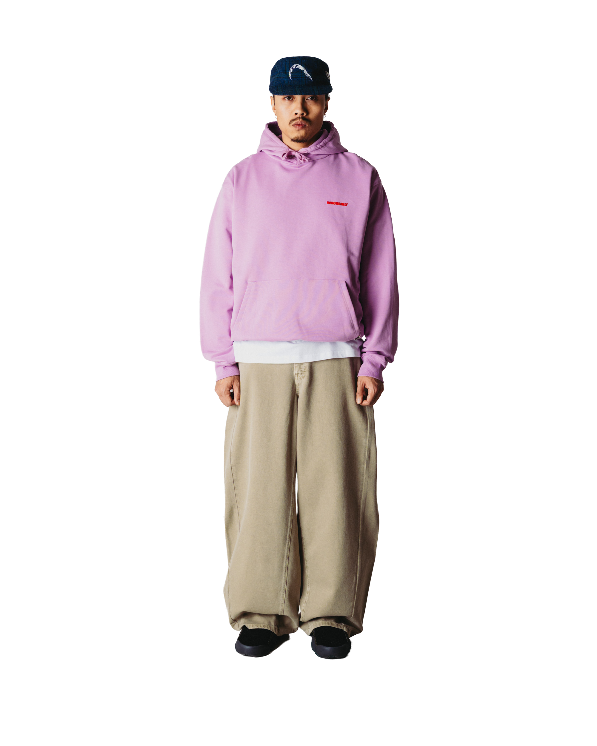 Woodbird WBPacs Tram Hoodie Sweats Dusty Violet