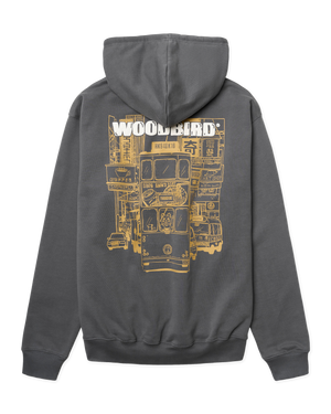 Woodbird WBPacs Tram Hoodie Sweats Slate Blue