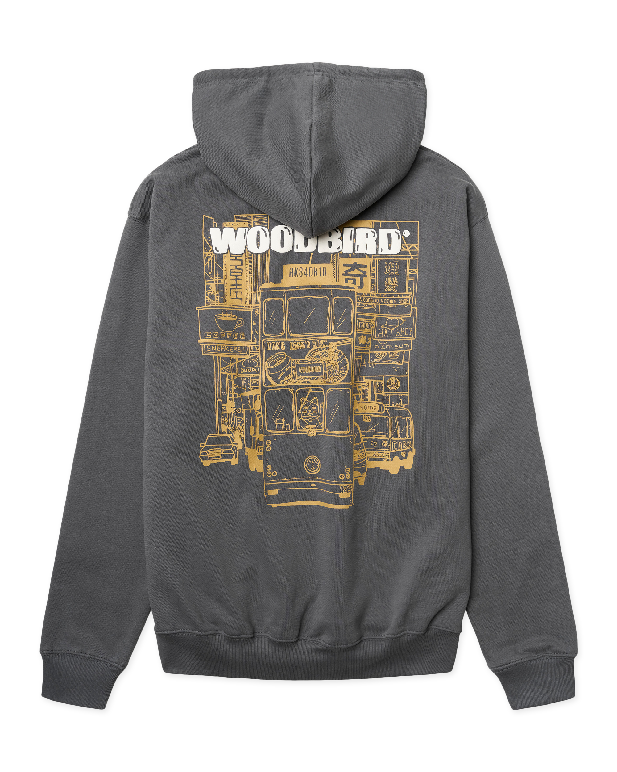 Woodbird WBPacs Tram Hoodie Sweats Slate Blue
