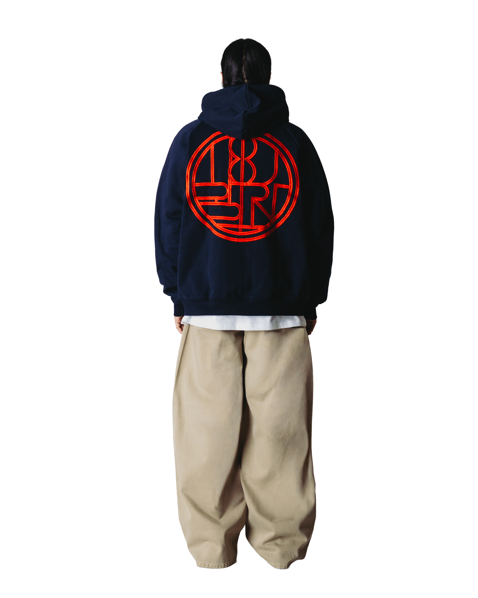 Woodbird WBPaw Emblem Zip Hoodie Sweats Dark Navy