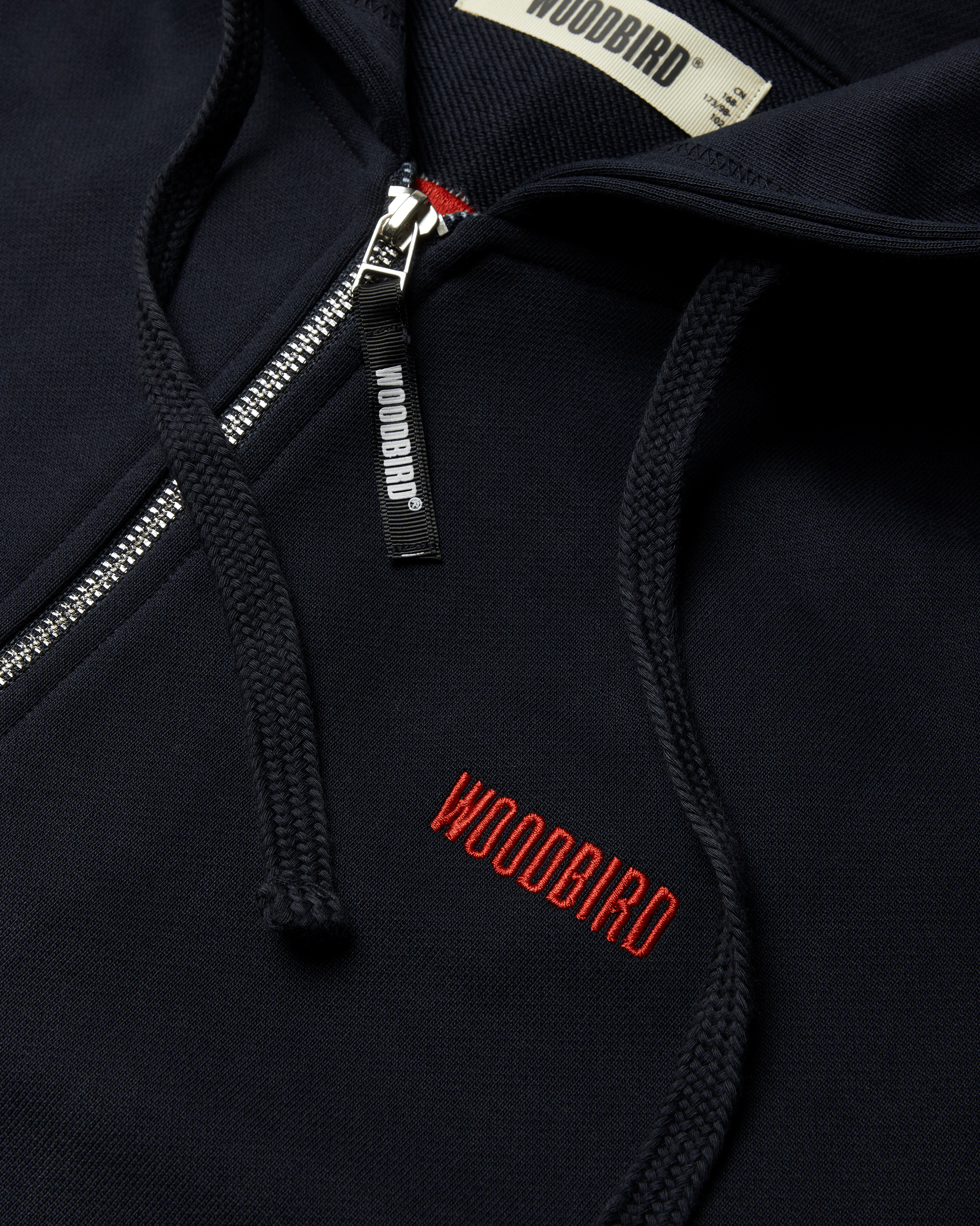 Woodbird WBPaw Emblem Zip Hoodie Sweats Dark Navy