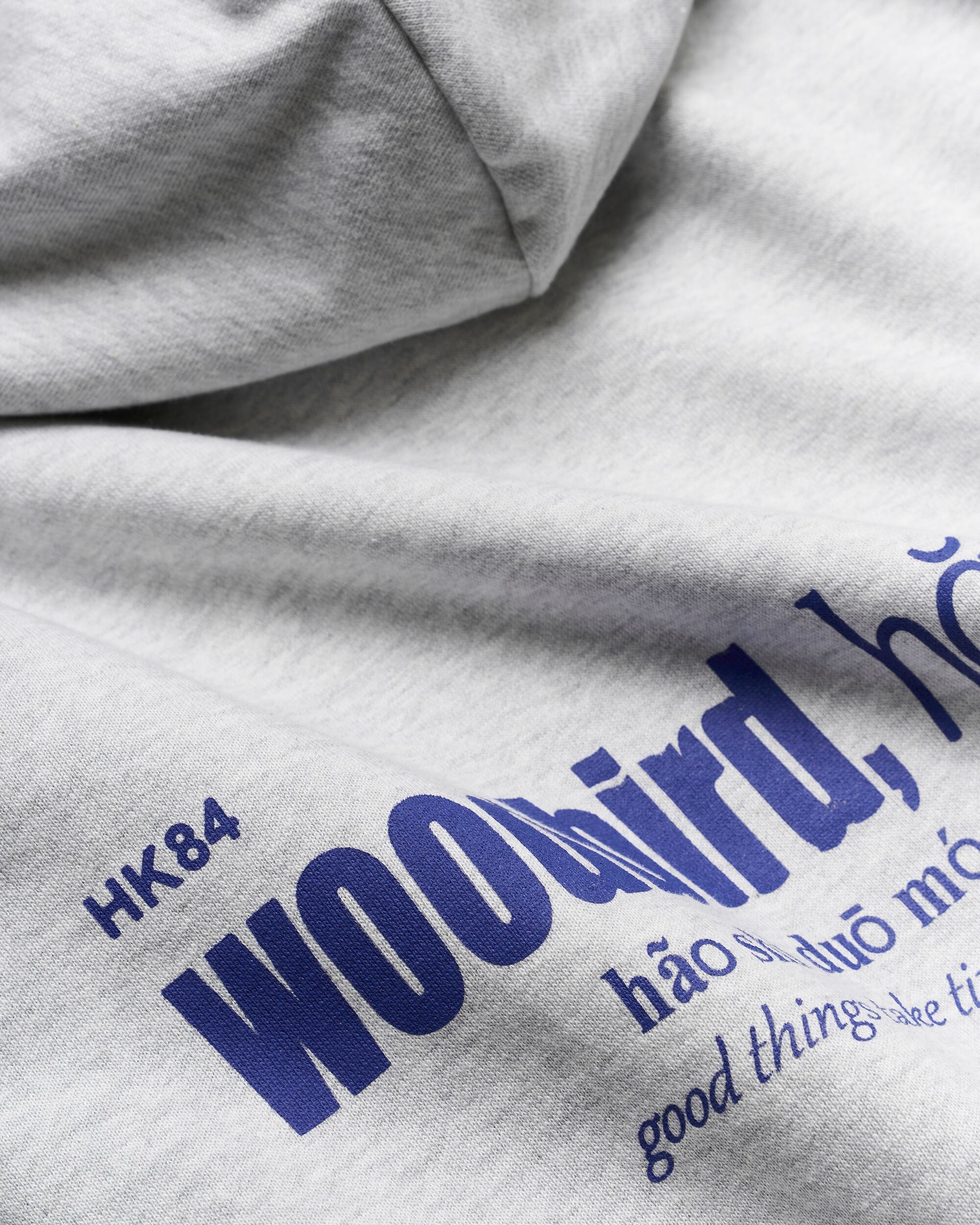 Woodbird WBPaw Hao Hoodie Sweats Grey Melange