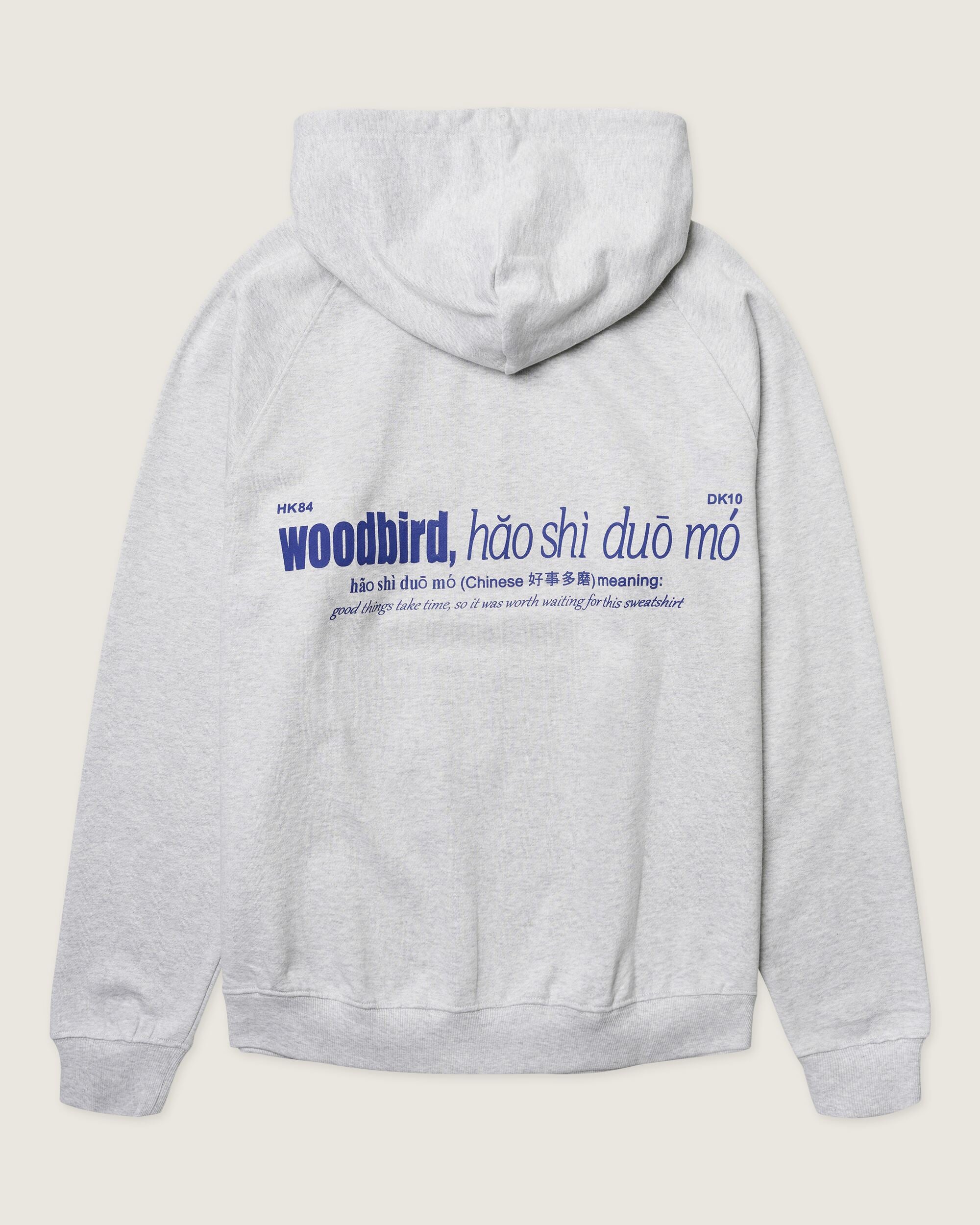 Woodbird WBPaw Hao Hoodie Sweats Grey Melange