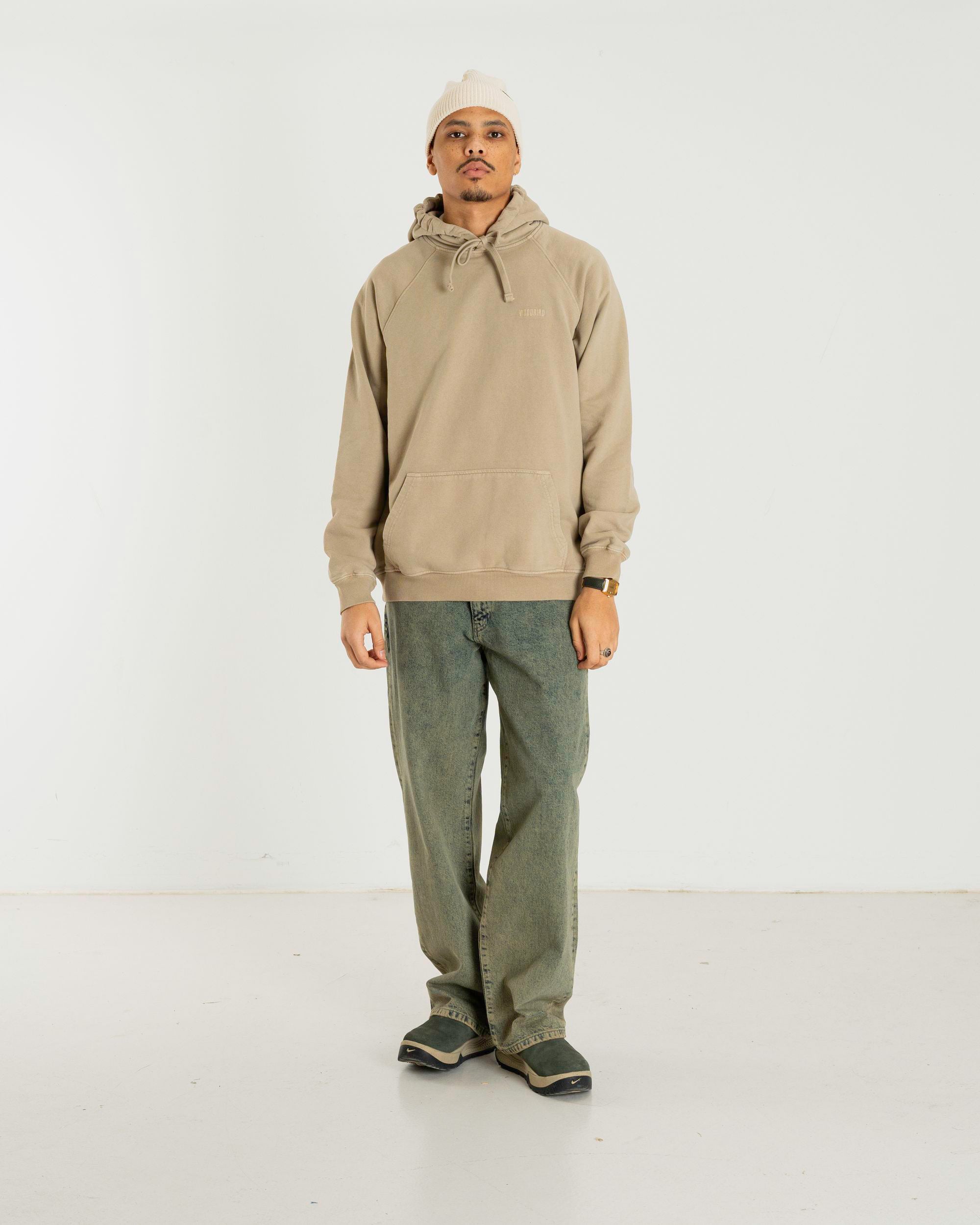 Woodbird WBPaw Washed Hoodie Sweats Light Sand