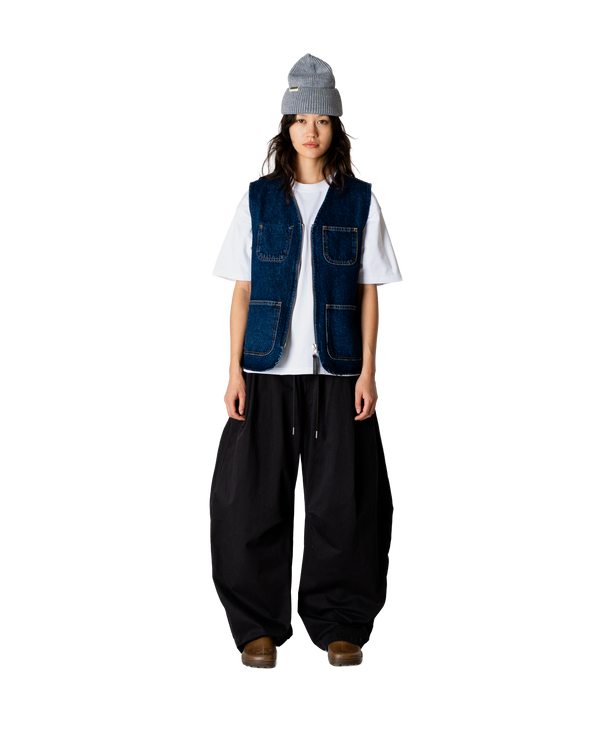 Woodbird Female WBRachel 90's Denim Vest Jackets Dark Blue