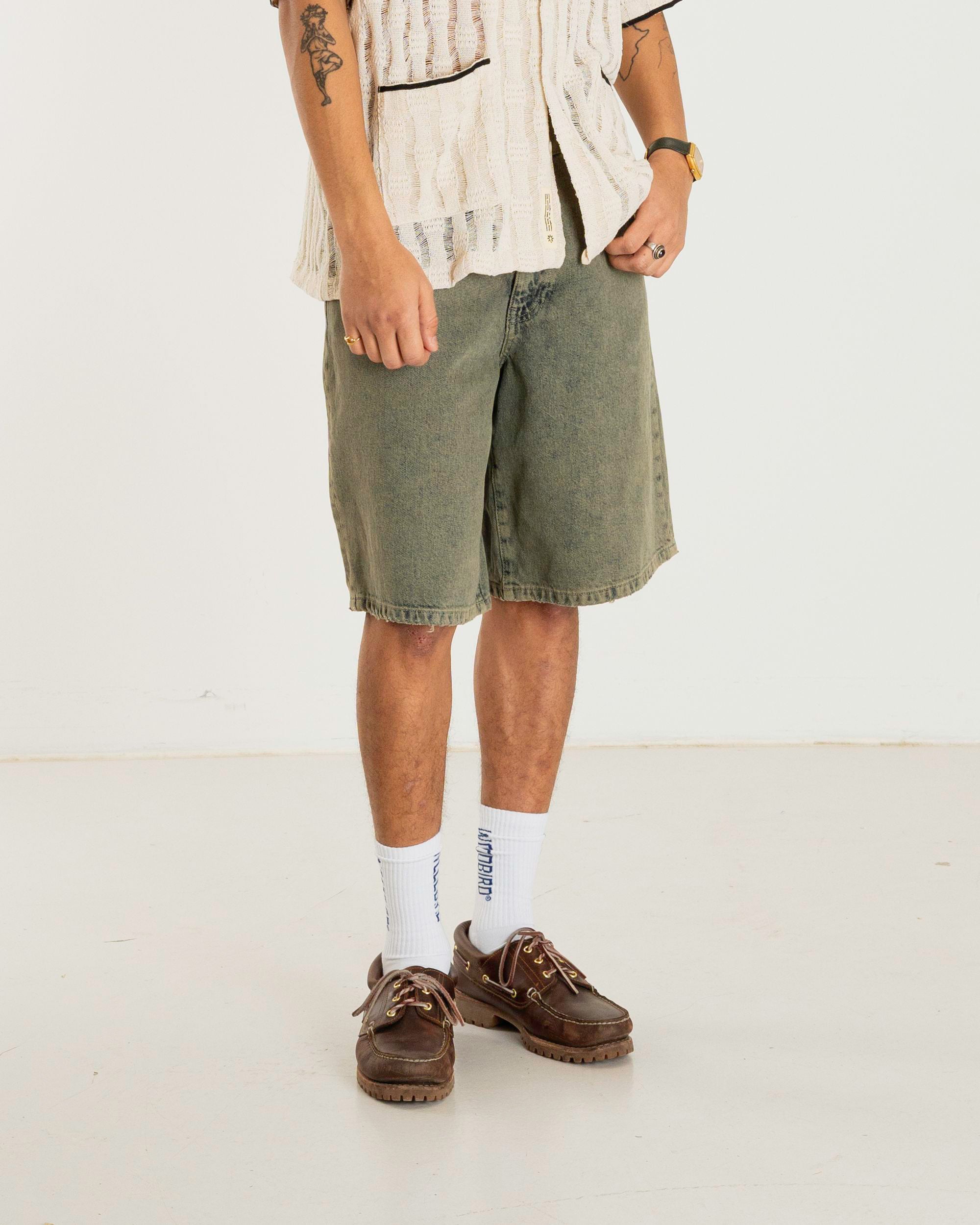 Woodbird WBRami Dirt Shorts Shorts Dark Green