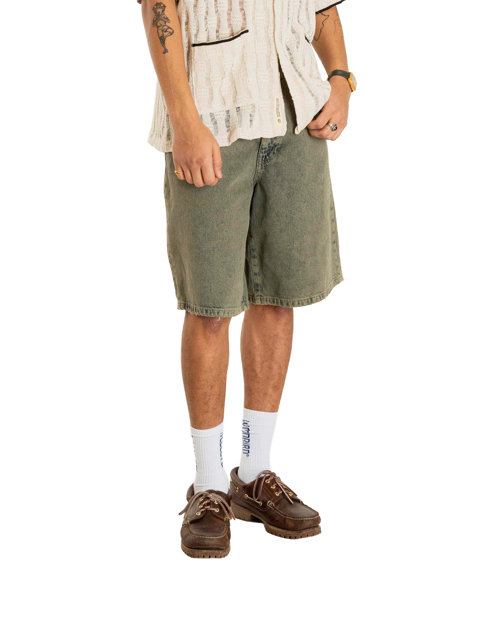 Woodbird WBRami Dirt Shorts Shorts Dark Green