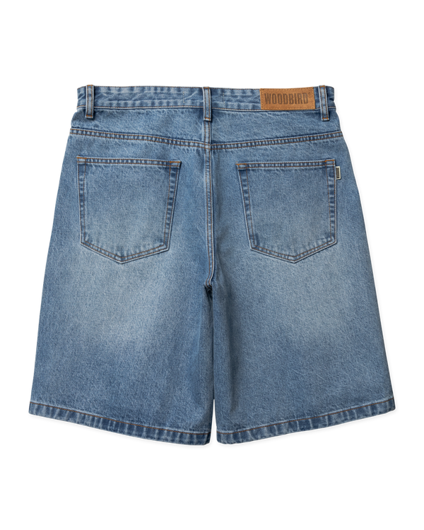Woodbird WBRami Orig Shorts Shorts Blue Washed
