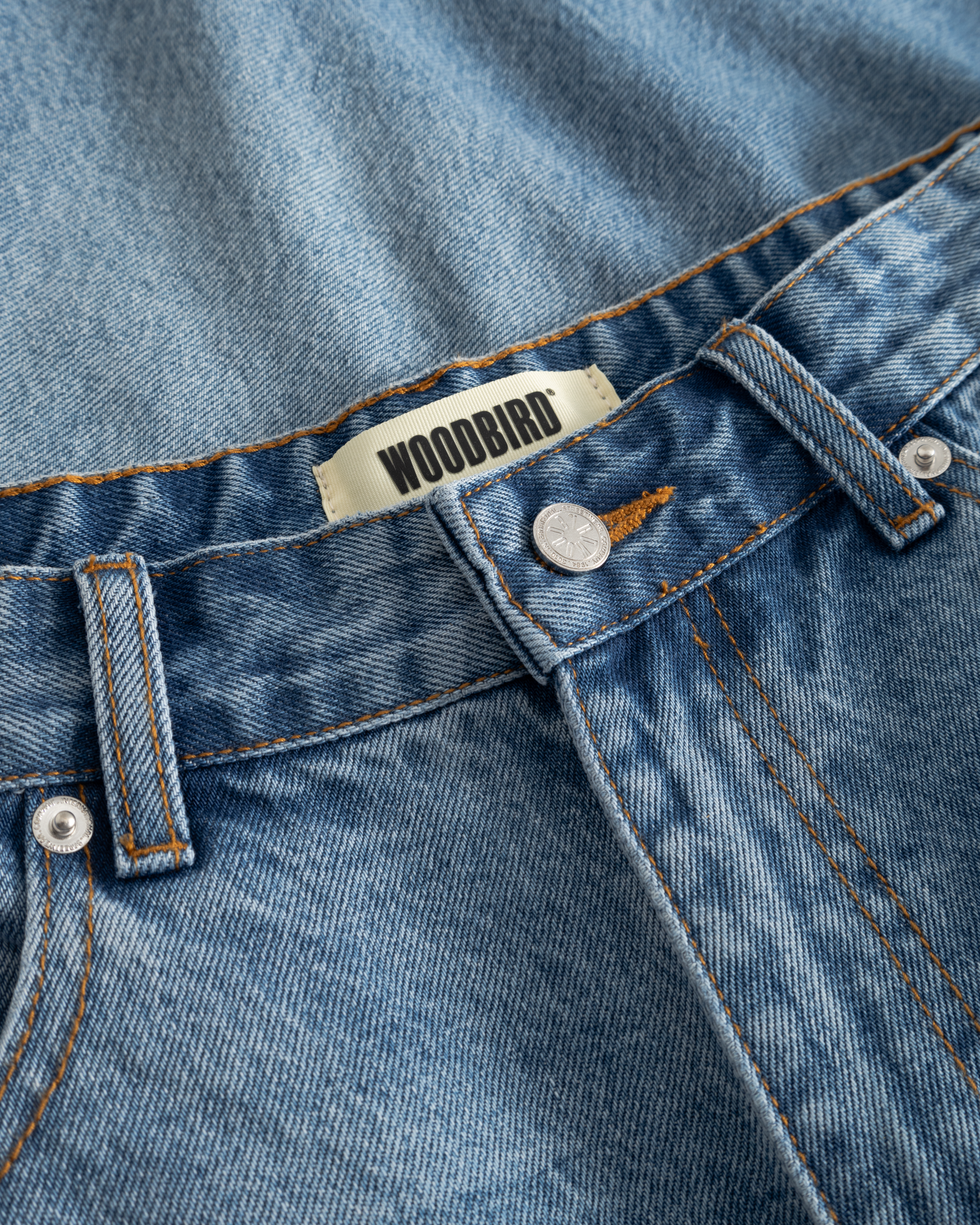 Woodbird WBRami Orig Shorts Shorts Blue Washed