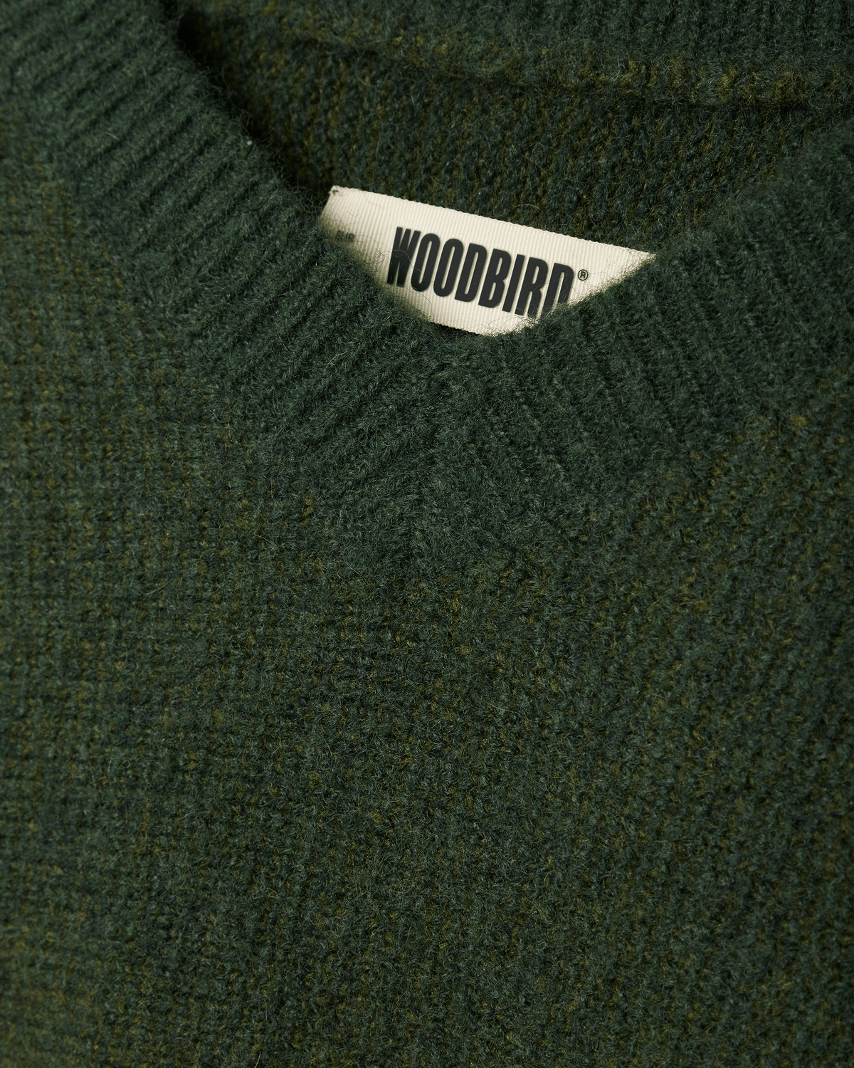Woodbird WBSake Gradient V-Neck Knits Pond Green