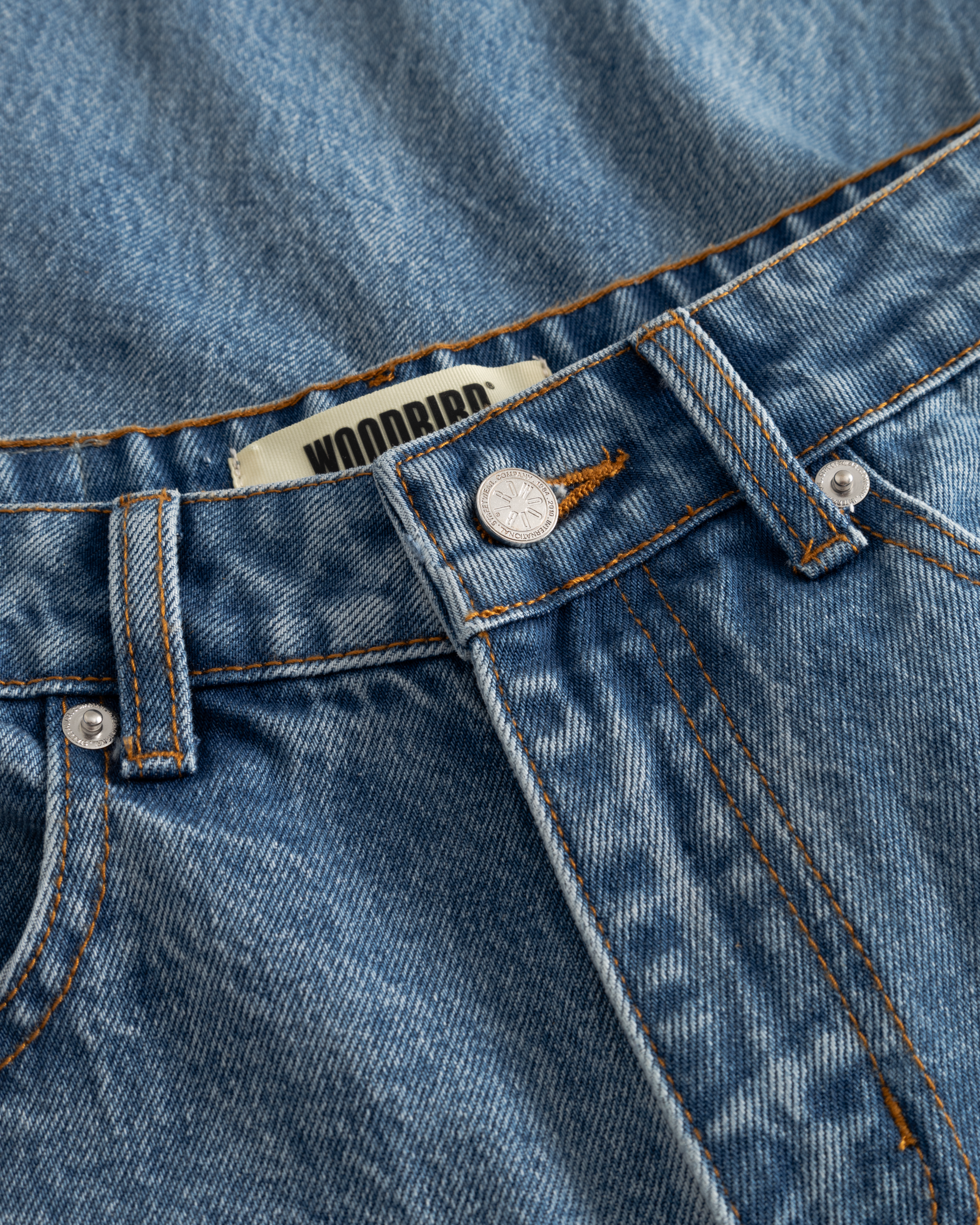 Woodbird Female WBShan Orig shorts Shorts Blue Washed