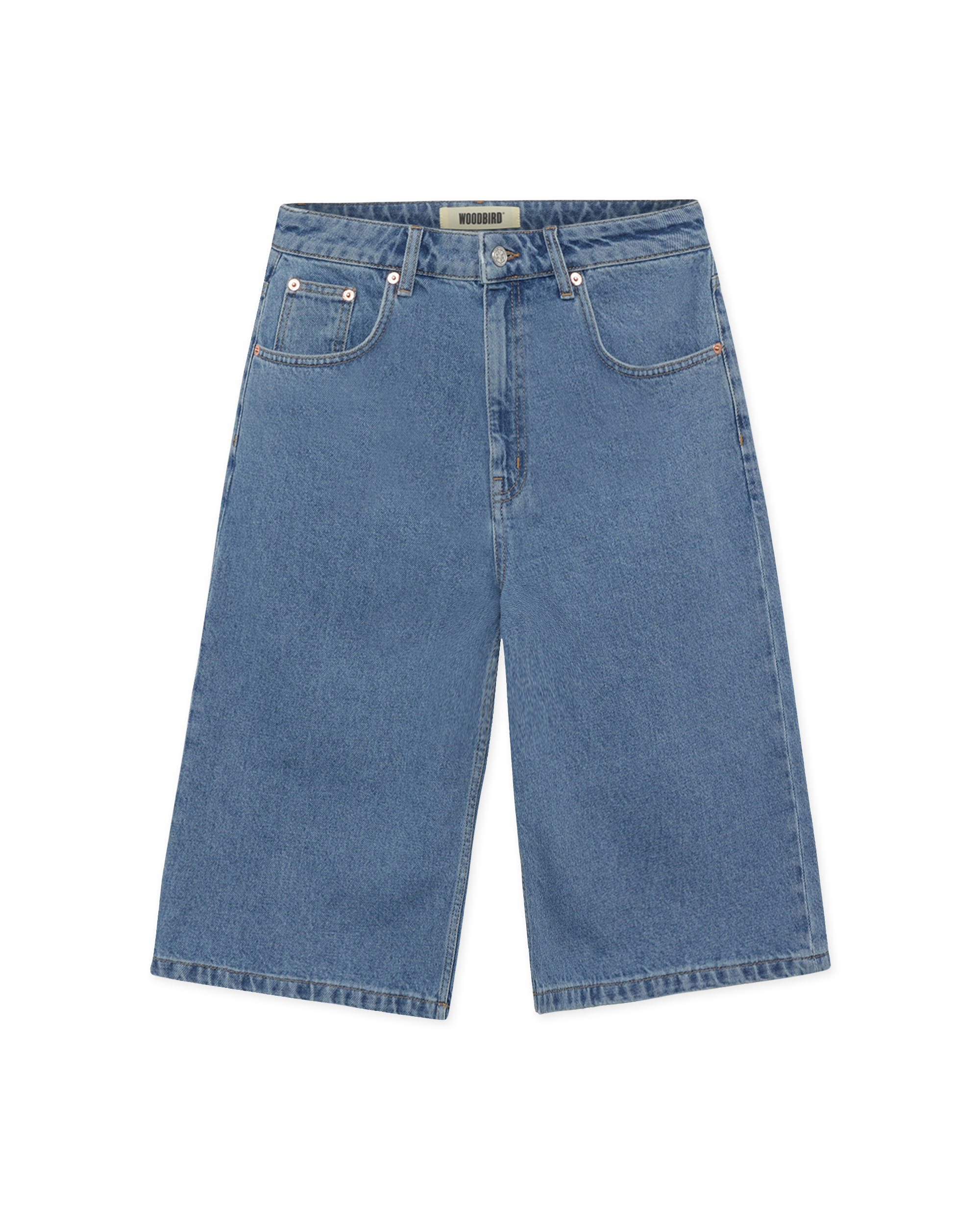 Woodbird Female WBShan Stone Wash Shorts Shorts Stone Blue