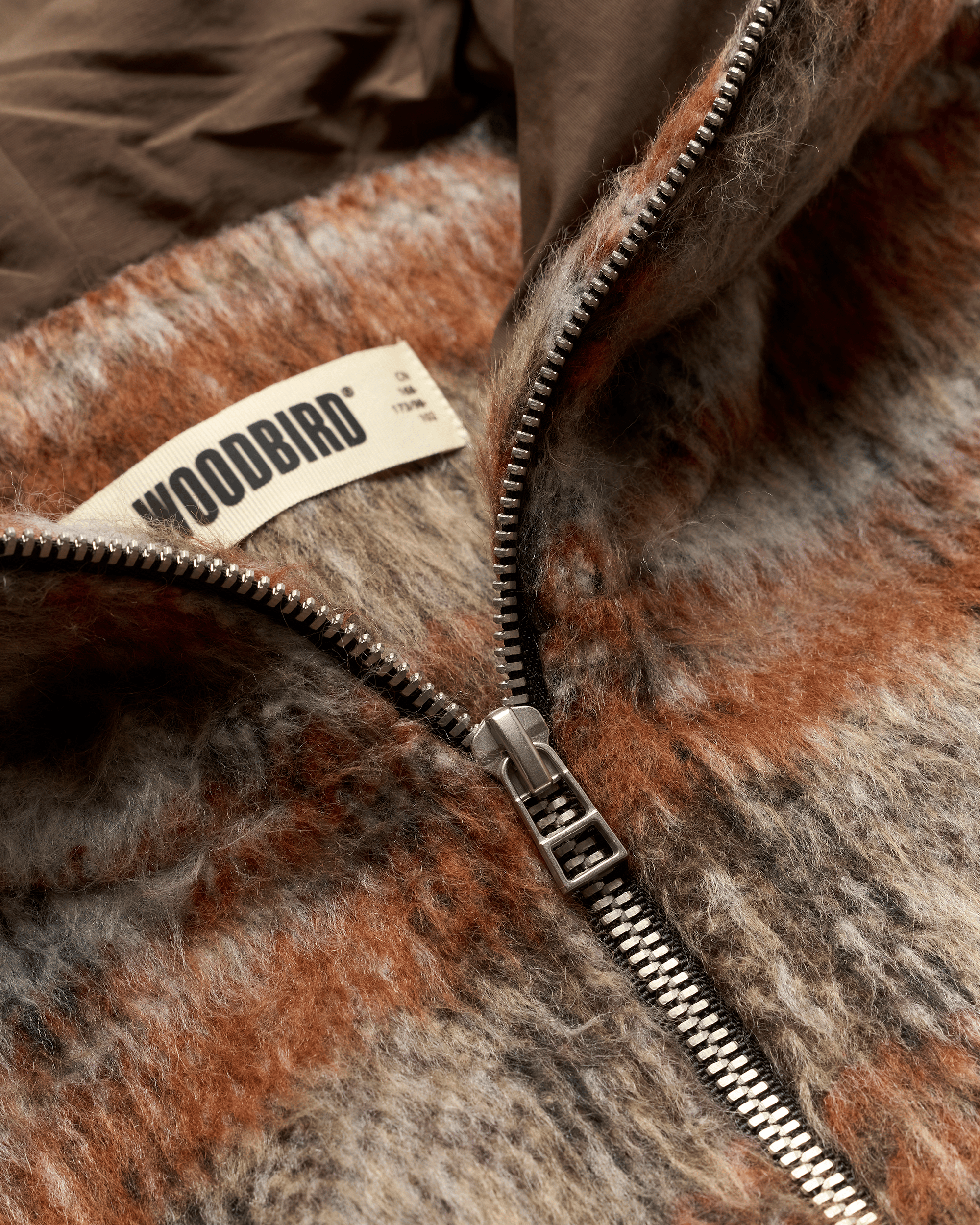 Woodbird WBSheng Zip Hoodie Jacket Jackets Burnt Red-Sand