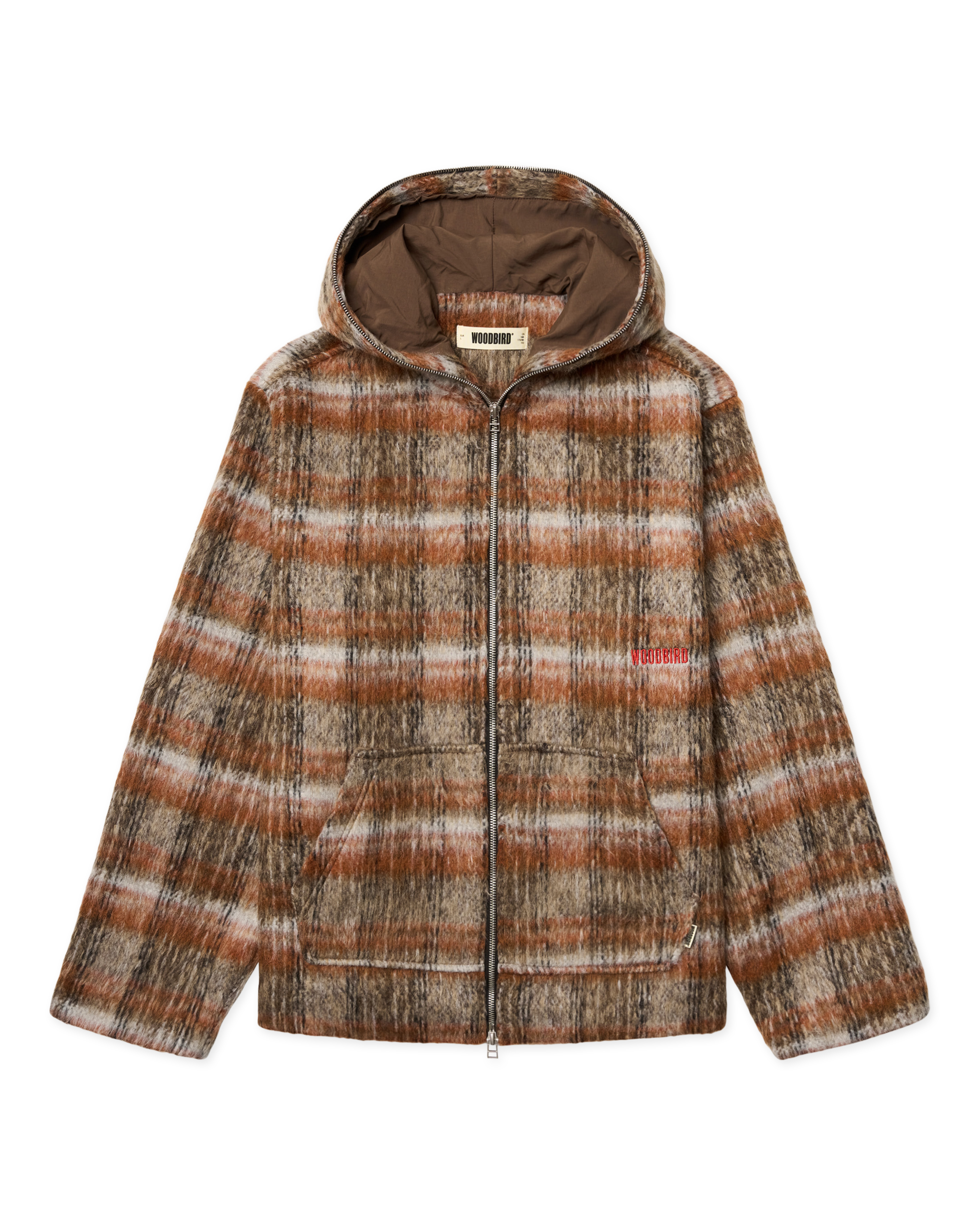 Woodbird WBSheng Zip Hoodie Jacket Jackets Burnt Red-Sand