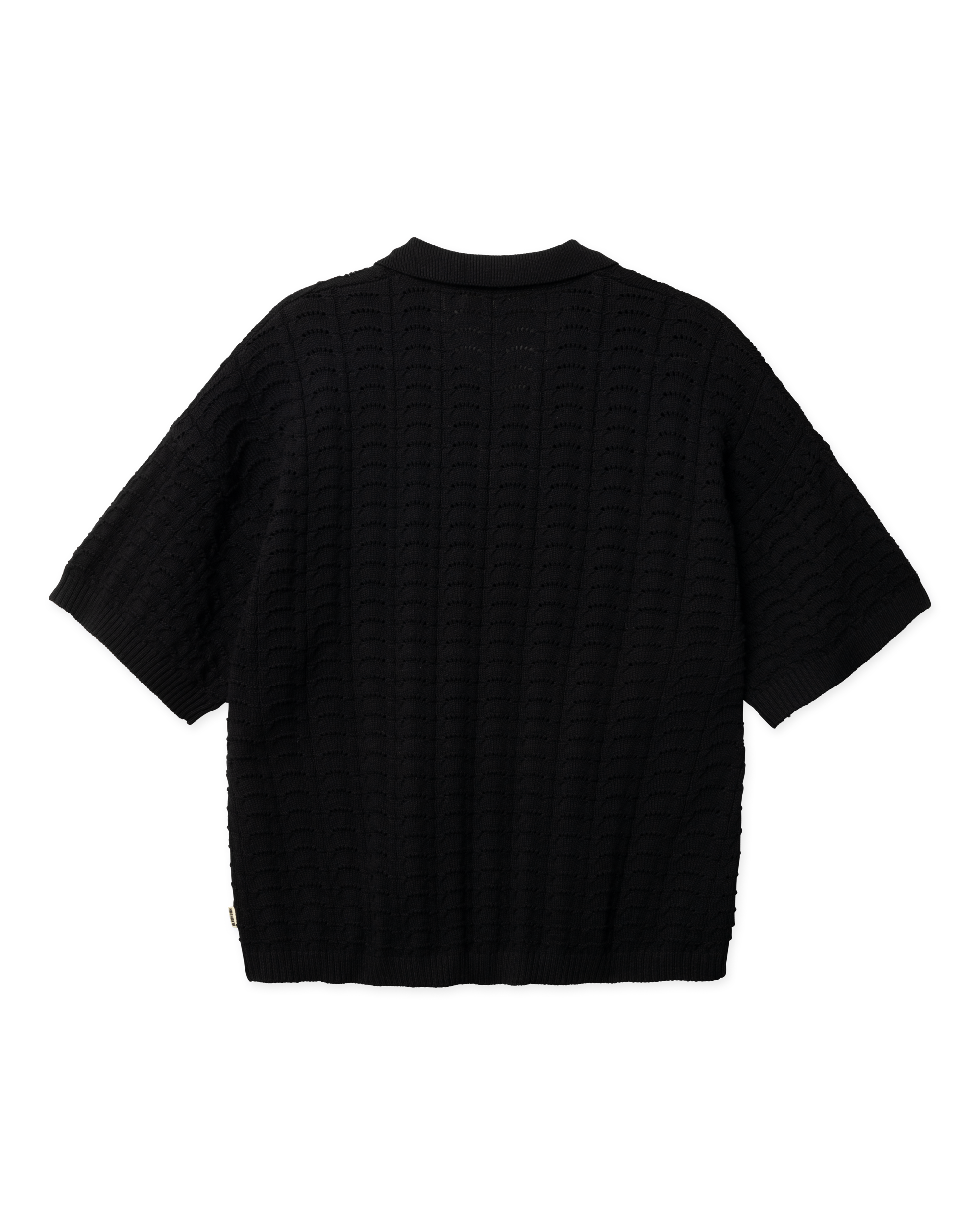 Woodbird WBShimo Wave Polo Knits Black