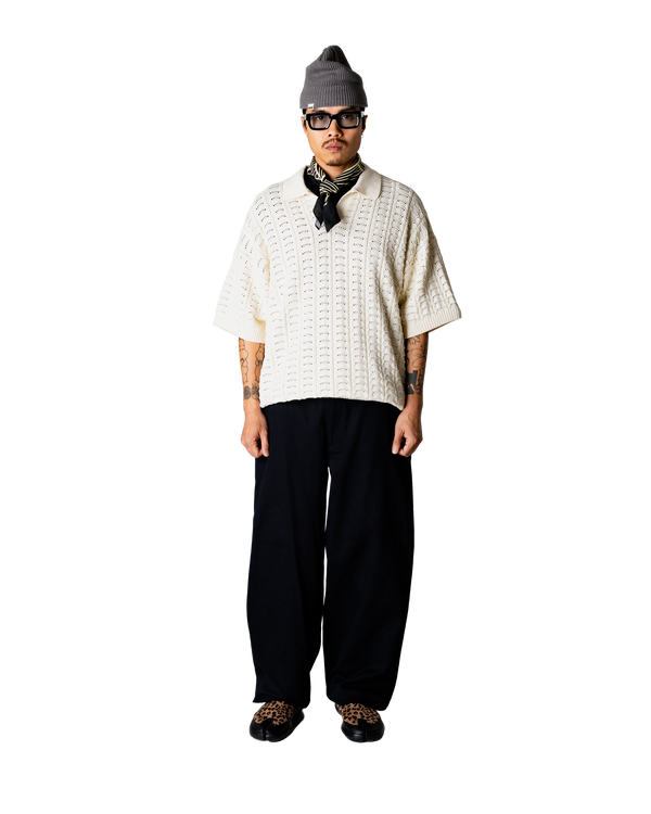 Woodbird WBShimo Wave Polo Knits Off White