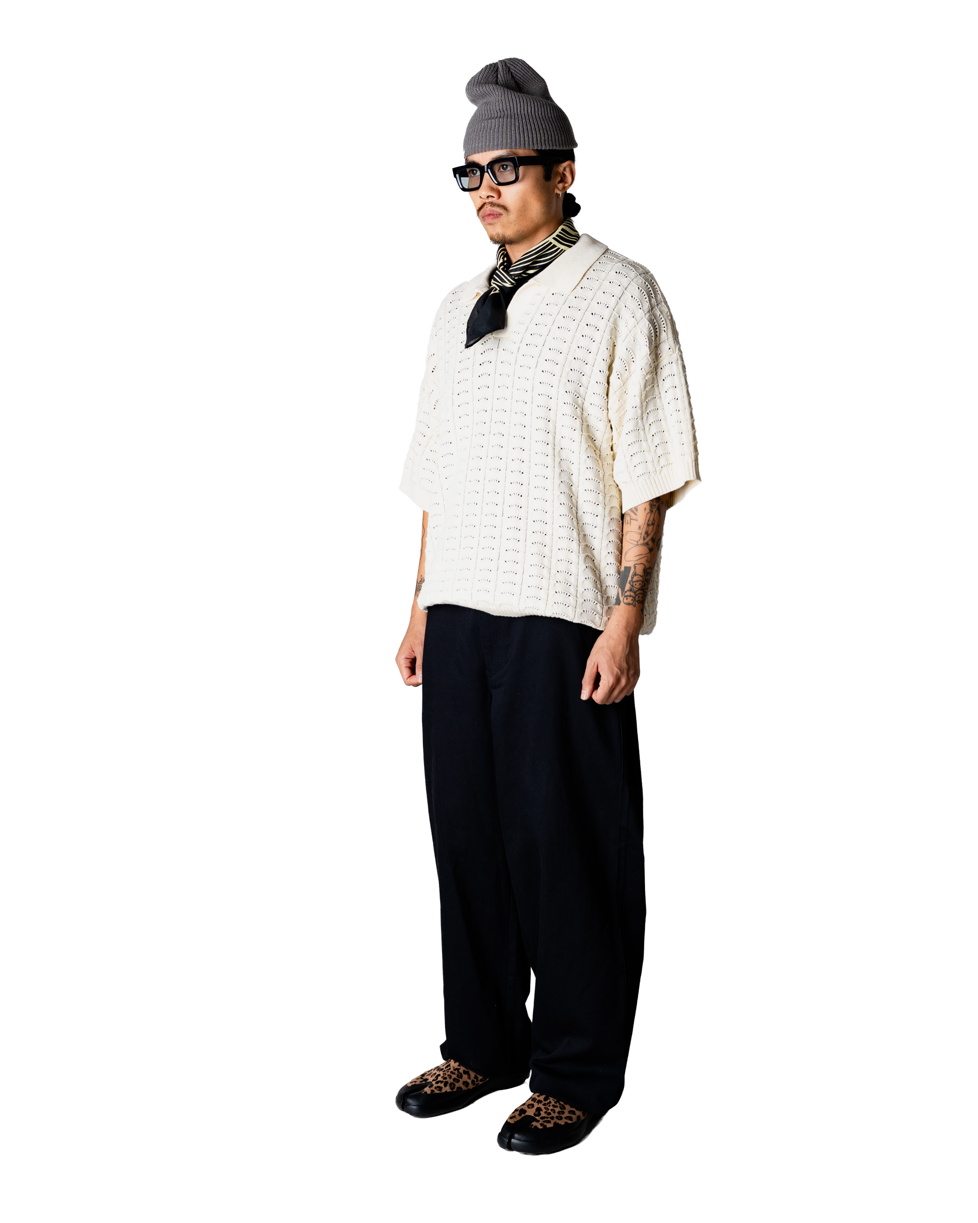 Woodbird WBShimo Wave Polo Knits Off White