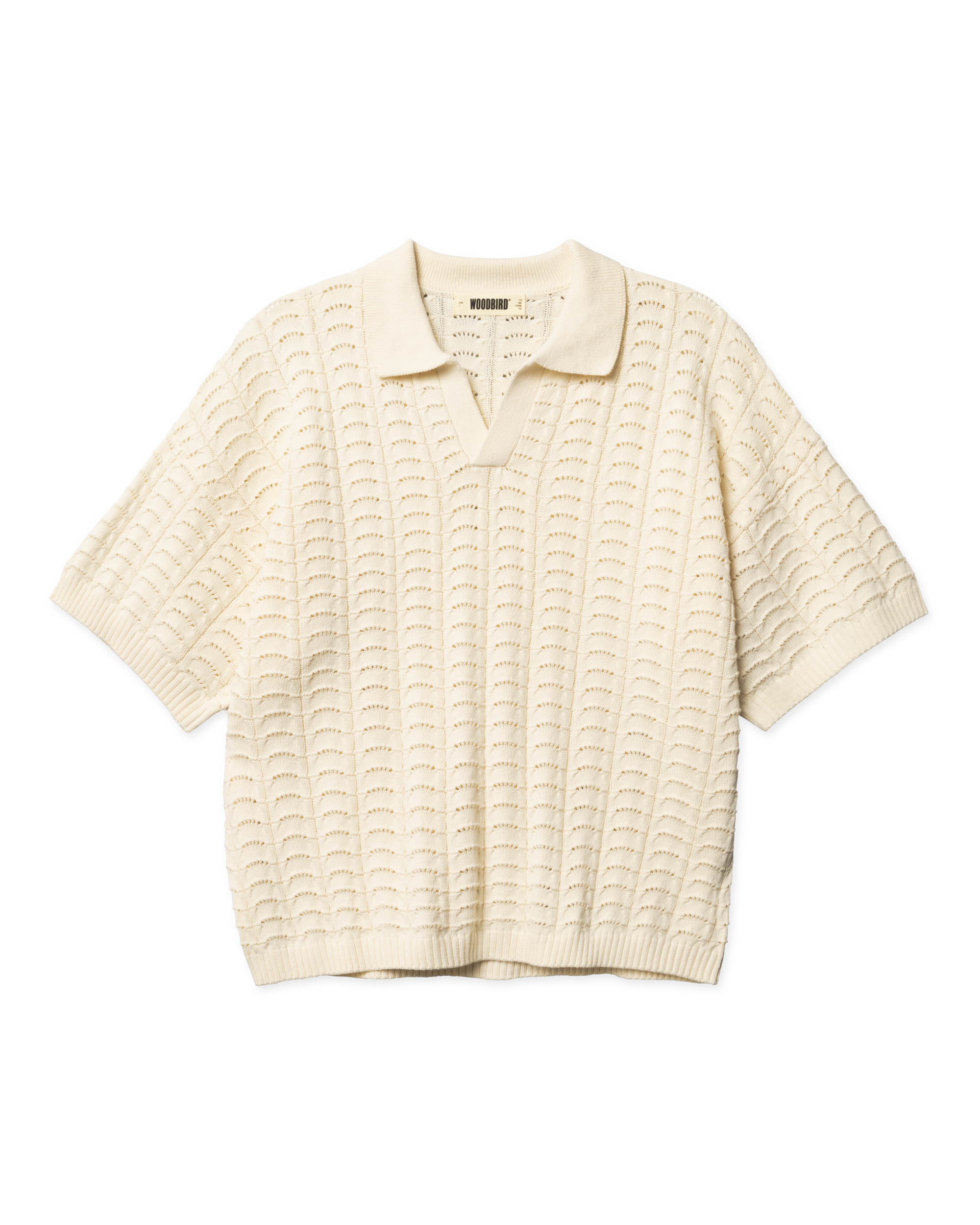 Woodbird WBShimo Wave Polo Knits Off White