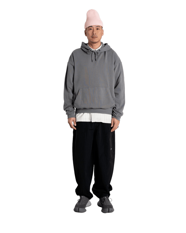 Woodbird WBSho Washed Hoodie Sweats Antra Grey