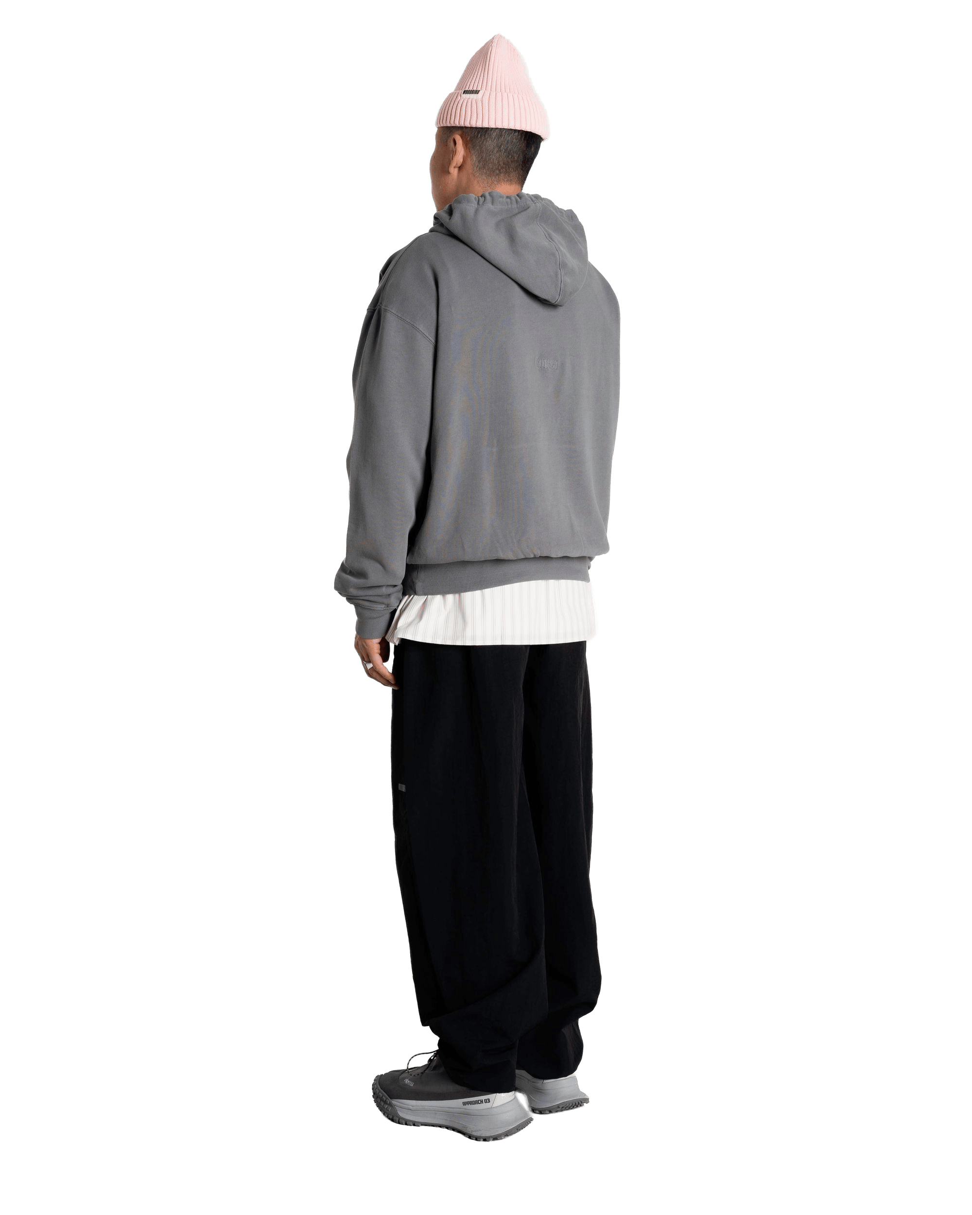 Woodbird WBSho Washed Hoodie Sweats Antra Grey