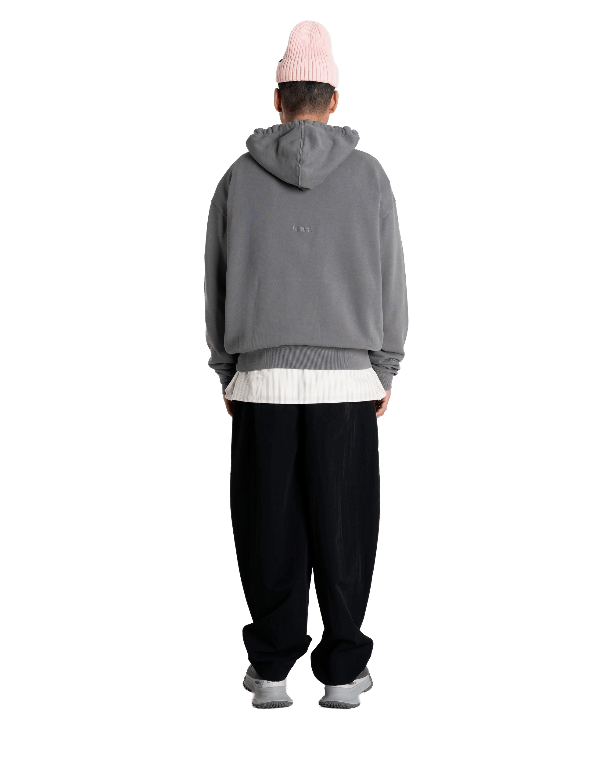 Woodbird WBSho Washed Hoodie Sweats Antra Grey