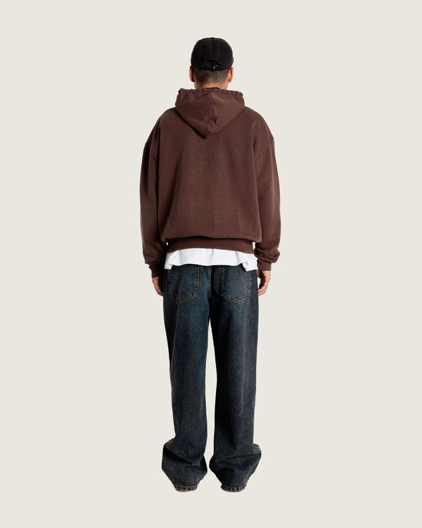 Woodbird WBSho Washed Hoodie Sweats Brown