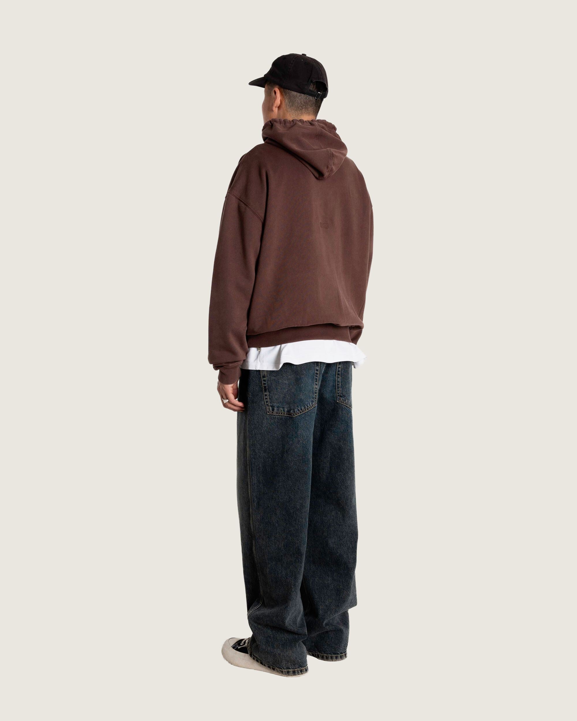 Woodbird WBSho Washed Hoodie Sweats Brown