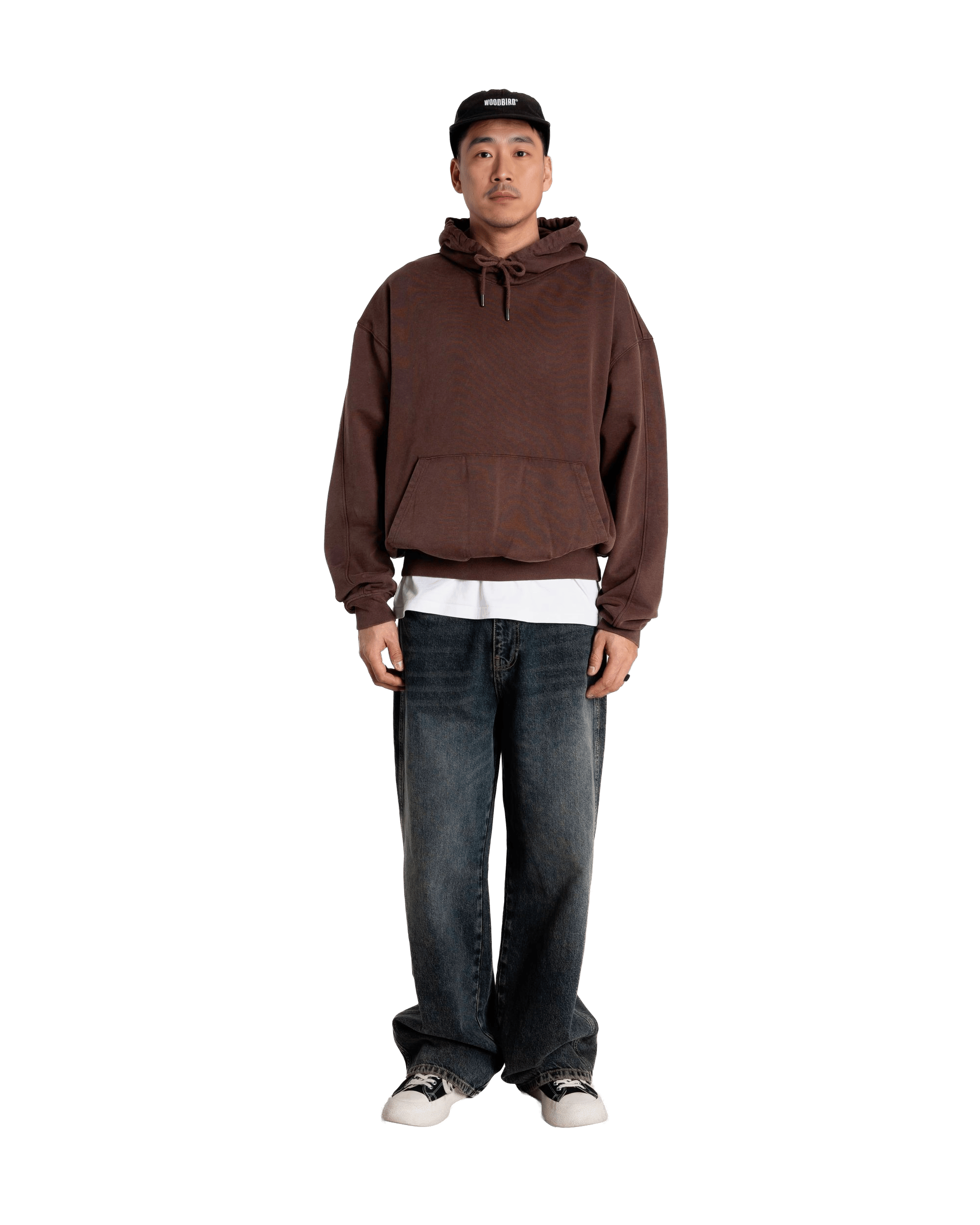 Woodbird WBSho Washed Hoodie Sweats Brown
