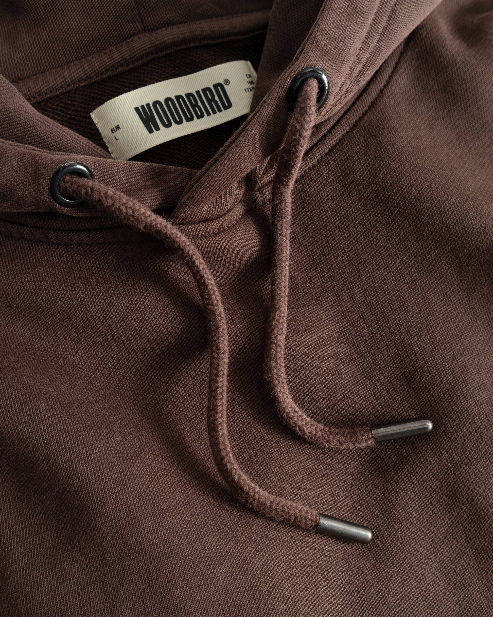 Woodbird WBSho Washed Hoodie Sweats Brown