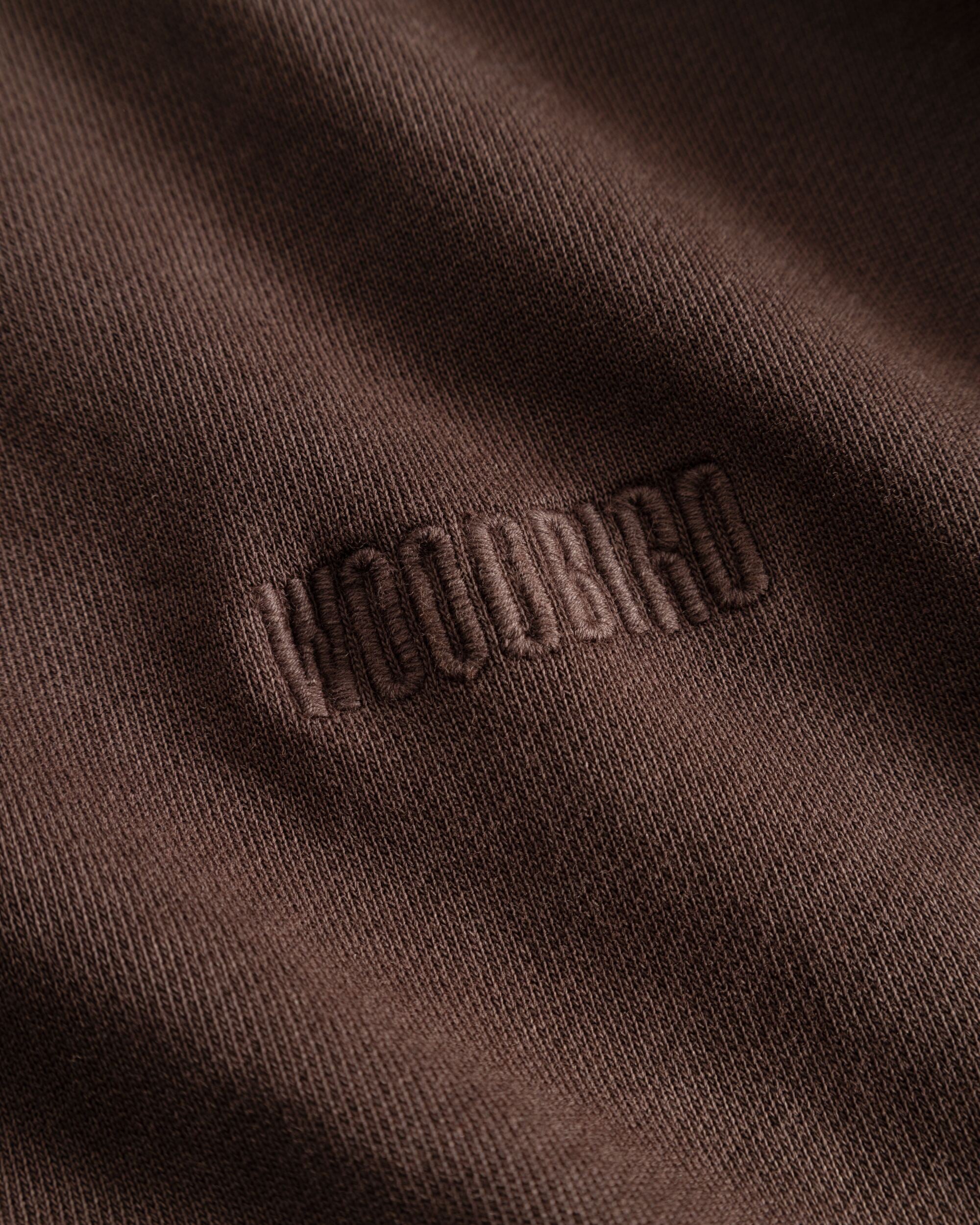 Woodbird WBSho Washed Hoodie Sweats Brown