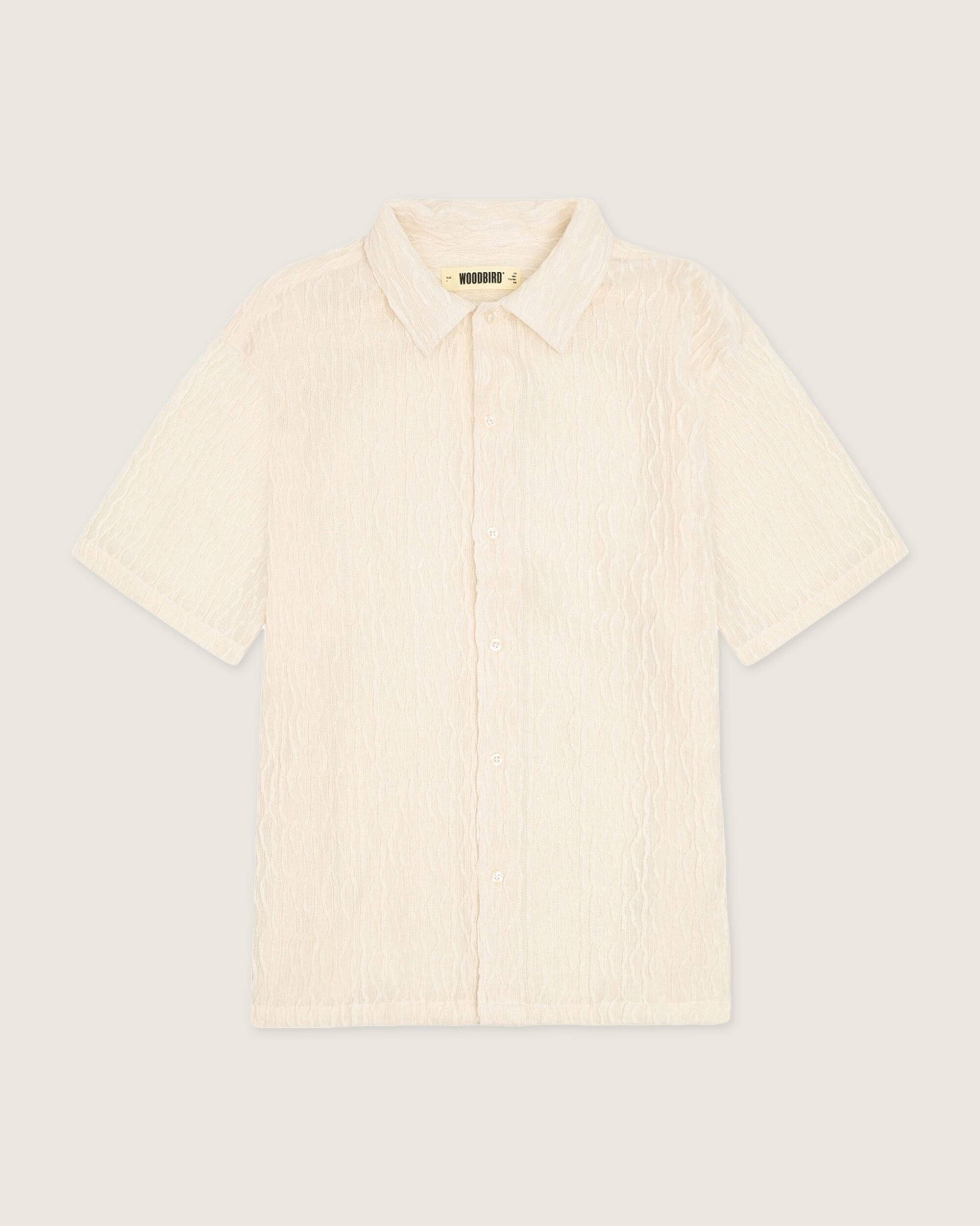 Woodbird WBSunny Crooque Shirt Shirts Off White