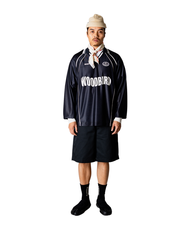 Woodbird WBTaka L/S Sports Polo T-Shirts Black